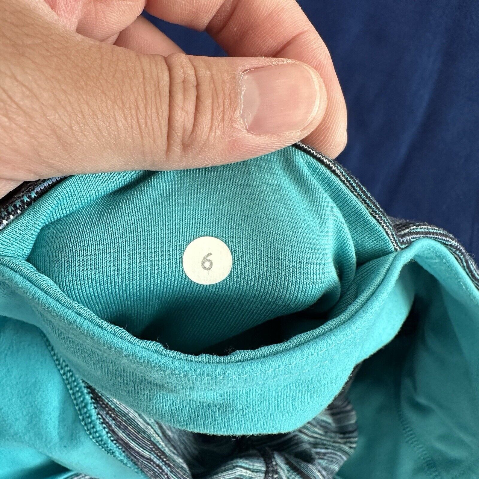 Lululemon lululemon wunder under leggings 6 Blue Green Yoga Pants Size 28" / US 6 / IT 42 - 5 Thumbnail