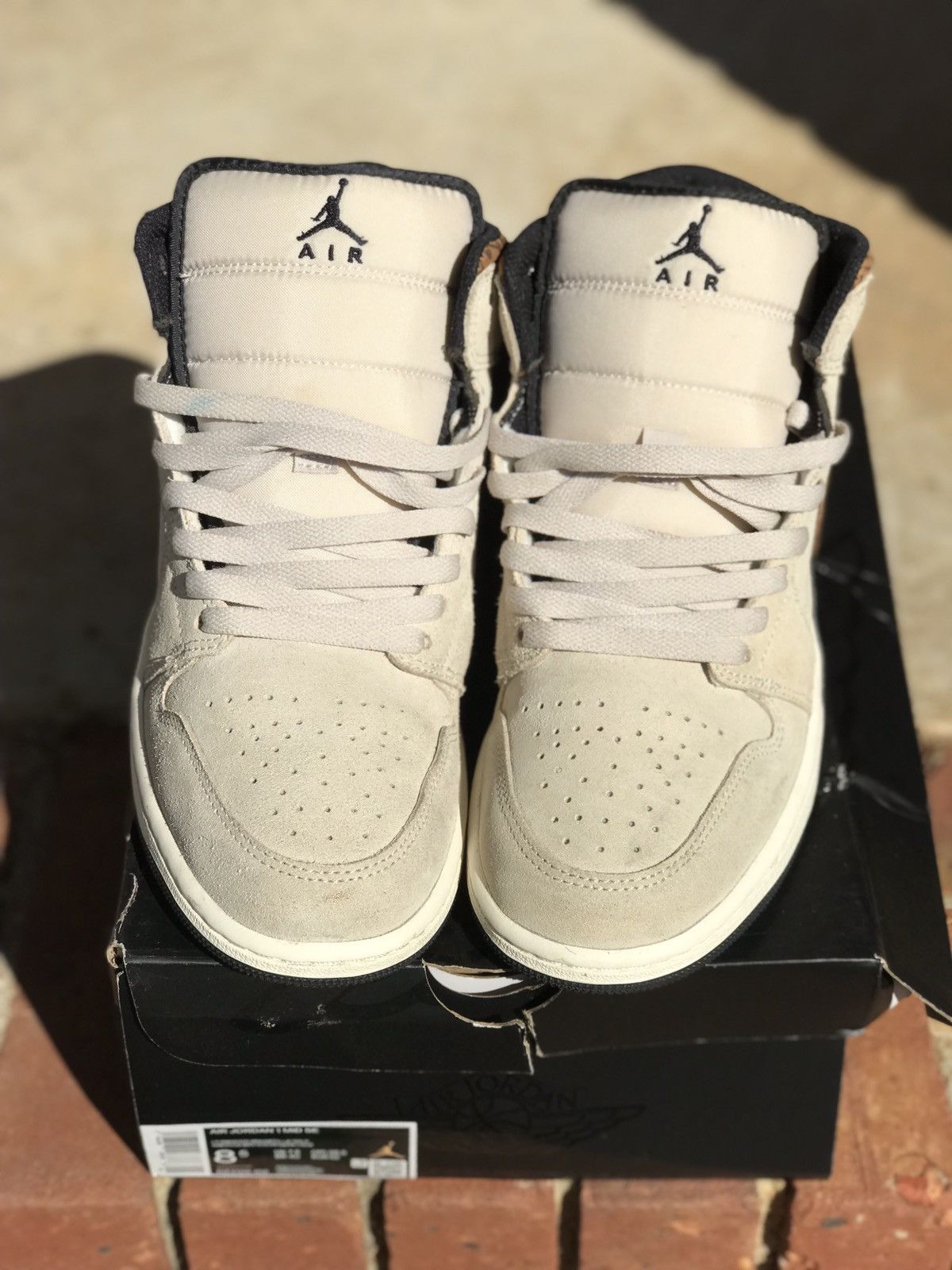 Jordan Brand Air Jordan 1 Mid Brown Elephant Size 8.5 Size US 8.5 / EU 41-42 - 3 Thumbnail