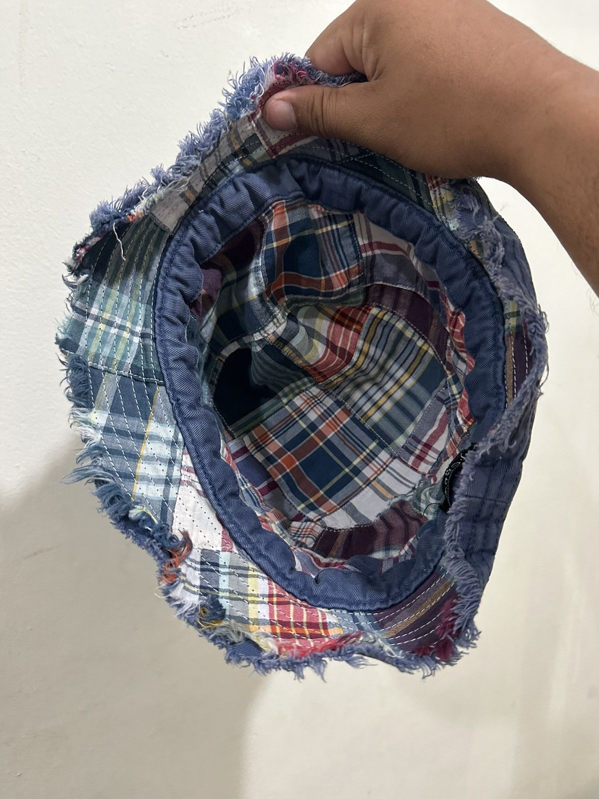 Japanese Brand J.Crew Patchwork Japan Bucket Hat Size ONE SIZE - 10 Thumbnail