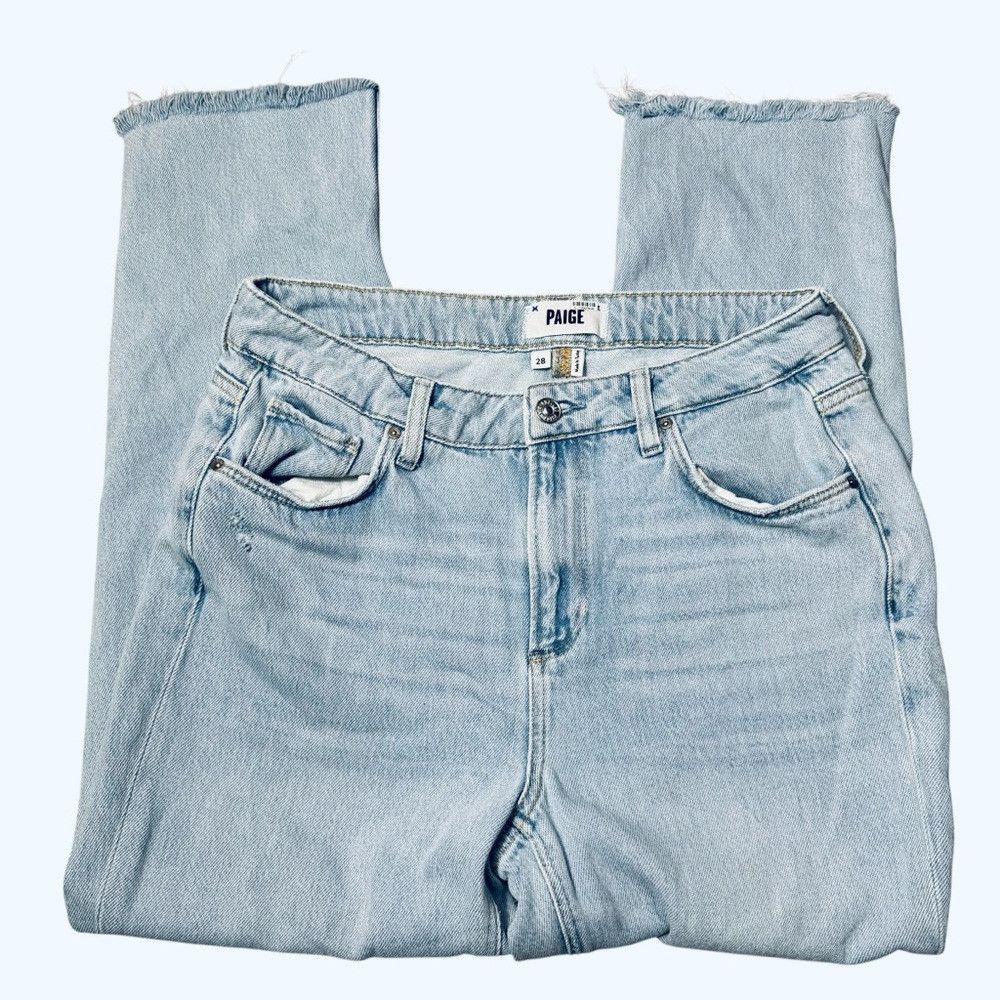 Paige PAIGE Noella Patchwork Crop Jeans Size 30 Size 30" / US 8 / IT 44 - 4 Thumbnail