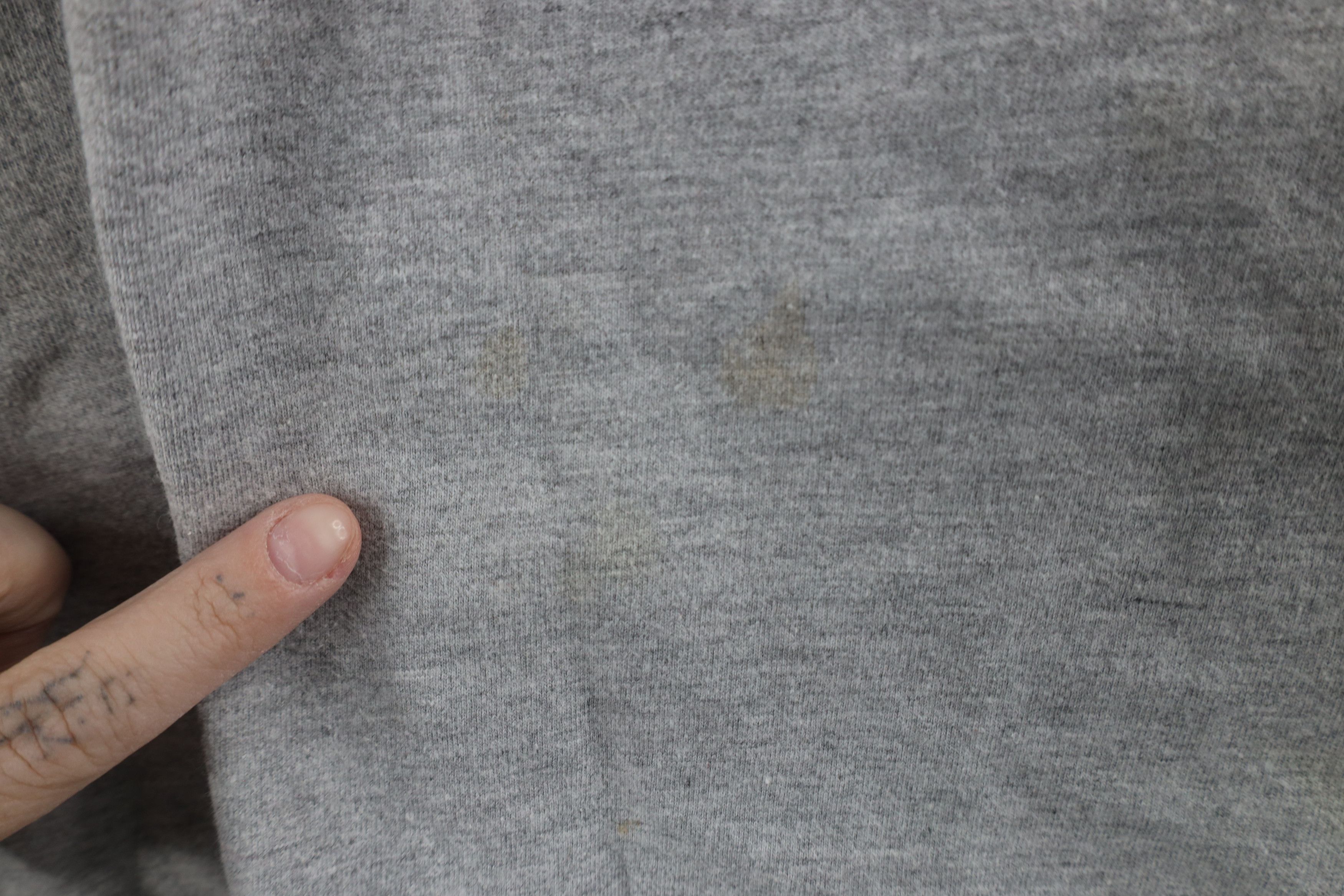 Vintage Vintage 90s Streetwear Heavyweight T-Shirt Heather Gray Size US XL / EU 56 / 4 - 4 Thumbnail