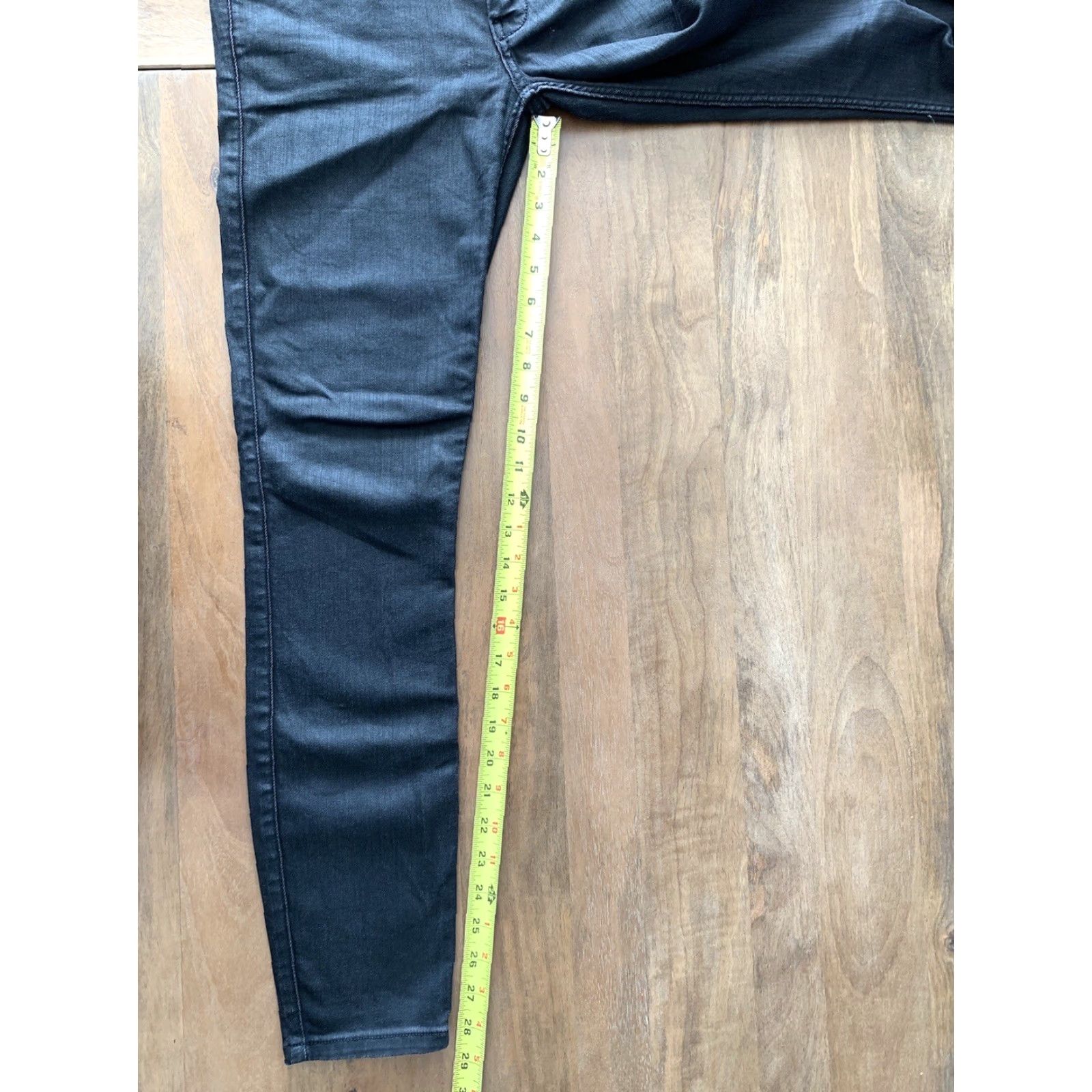 Banana Republic VINTAGE Banana Republic Jeans Womens 28x28 Slim Mid Rise Black Denim Pants Slimming Skinny Jeans Size 28" / US 6 / IT 42 - 7 Thumbnail