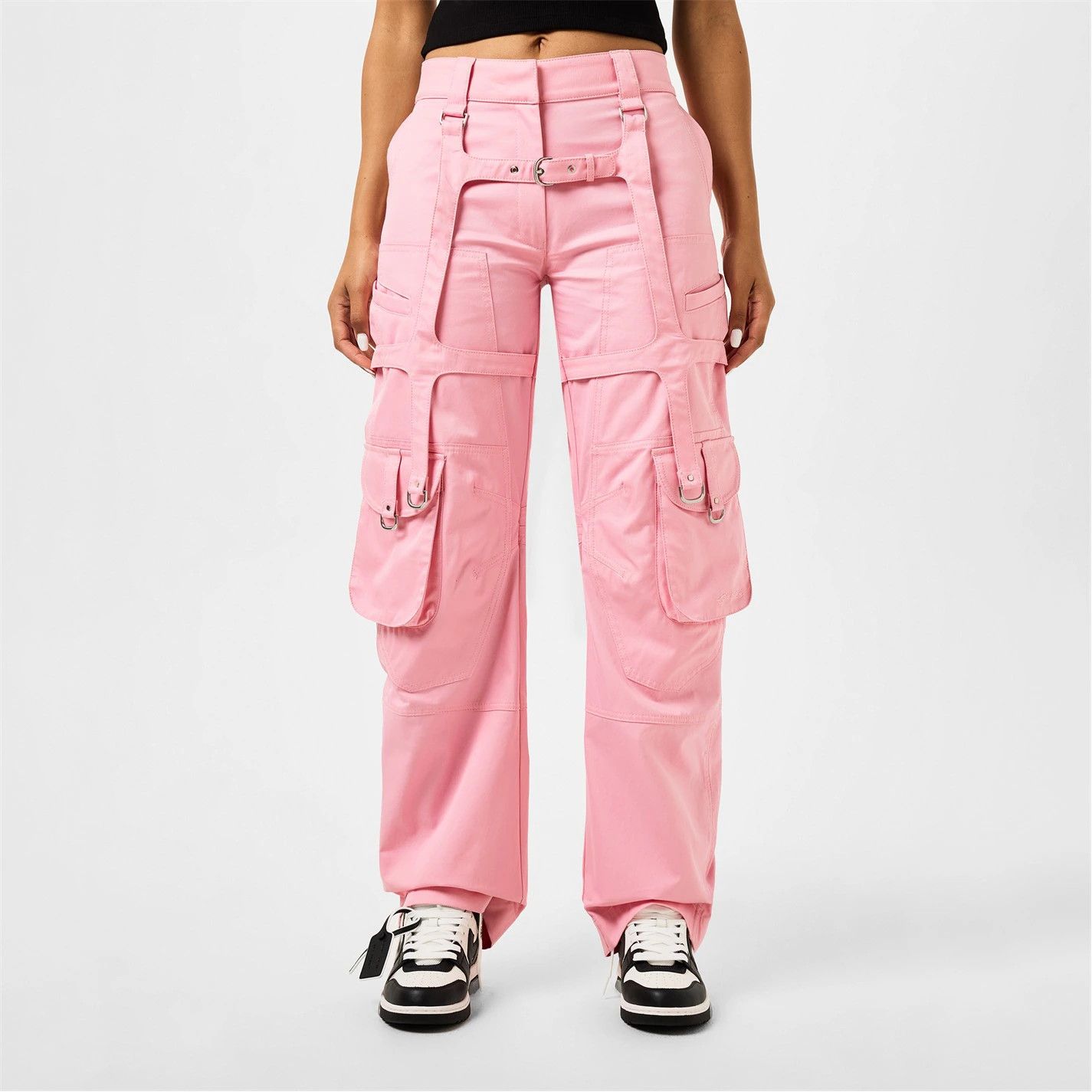 Off-White o1g2r1mq1224 Cargo Trouser in Pink Size 42" / US 20 - 3 Thumbnail