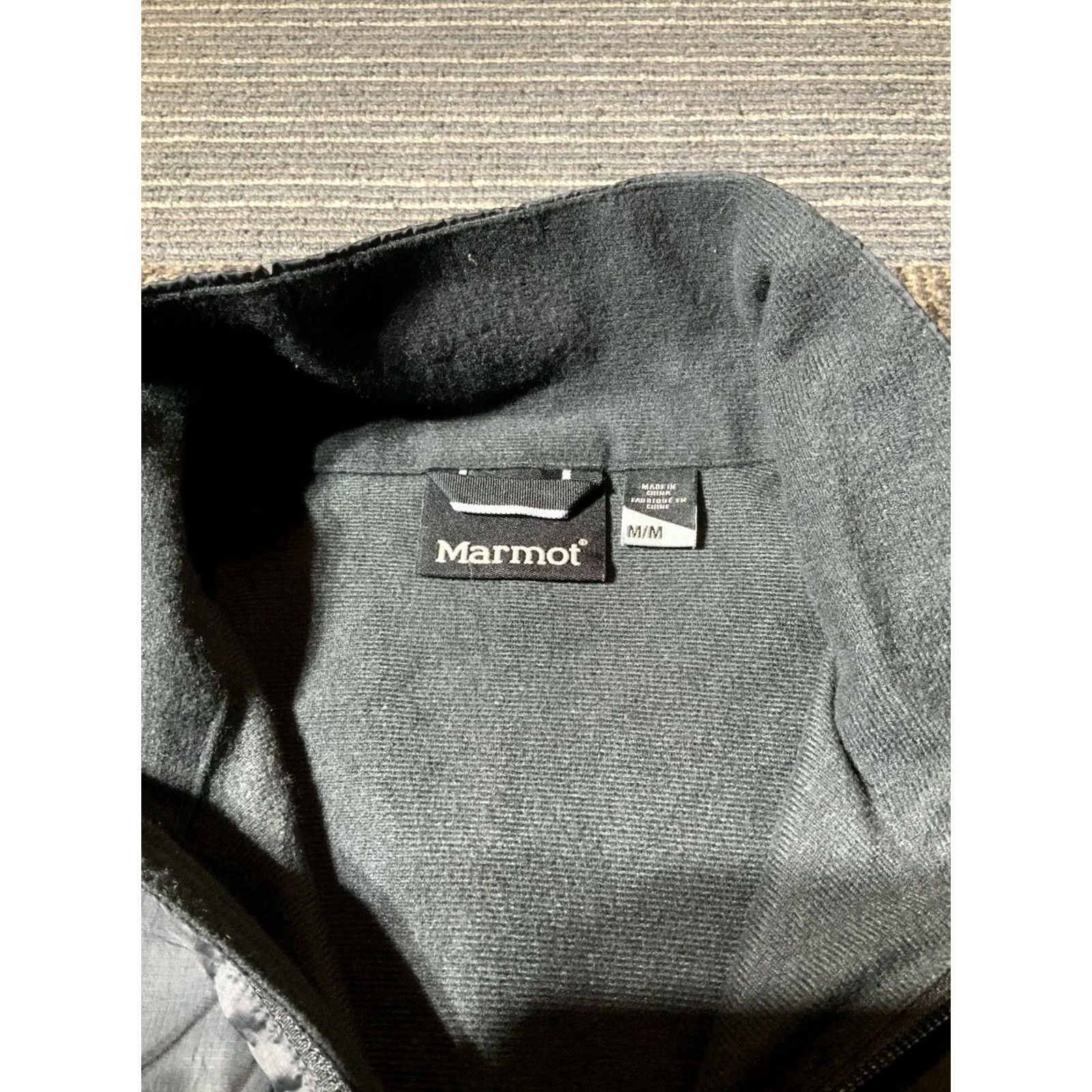 Marmot Jacket Mens Medium Black Windbreaker Lined Coat Polyester, Men's — image 6 of 6