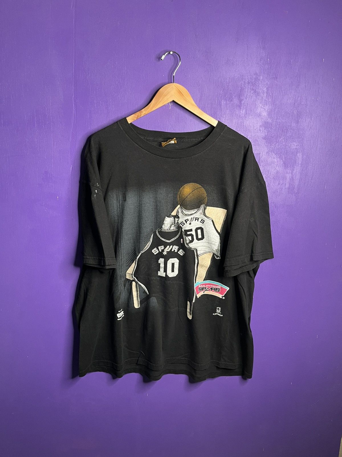 Vintage 90s Nutmeg San Antonio spurs jerseys shirt
