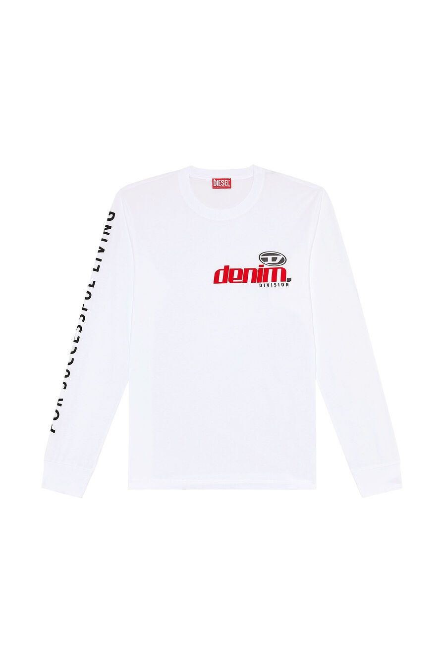 Diesel Diesel t-just-ls-l5 White Longsleeve XL Size US XL / EU 56 / 4 - 3 Thumbnail