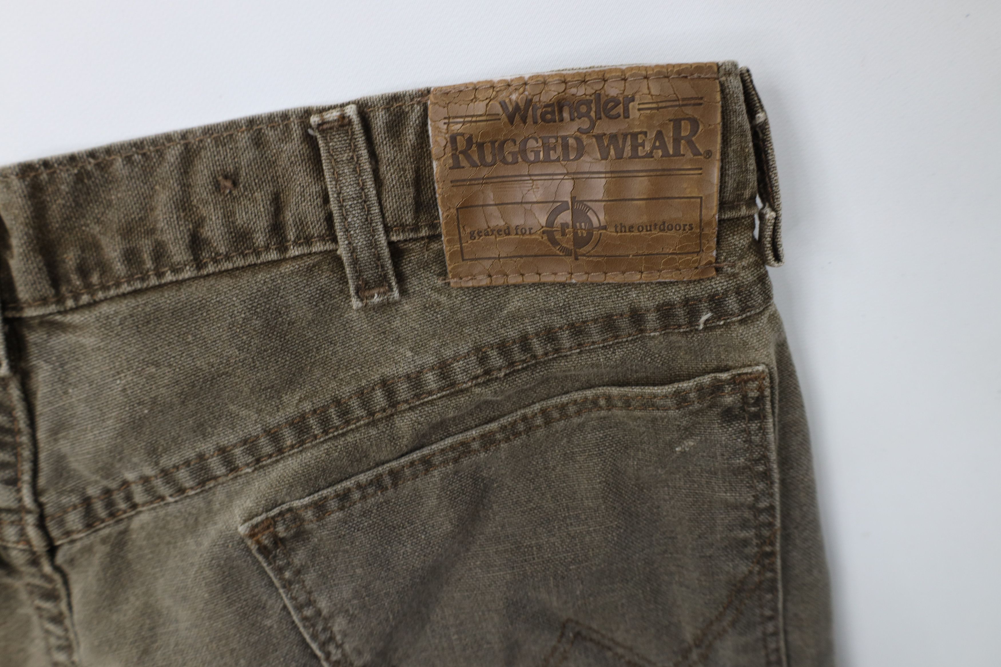 Wrangler Vintage 90s Wrangler Hunting Field Brush Denim Jean Brown Size US 36 / EU 52 - 11 Thumbnail