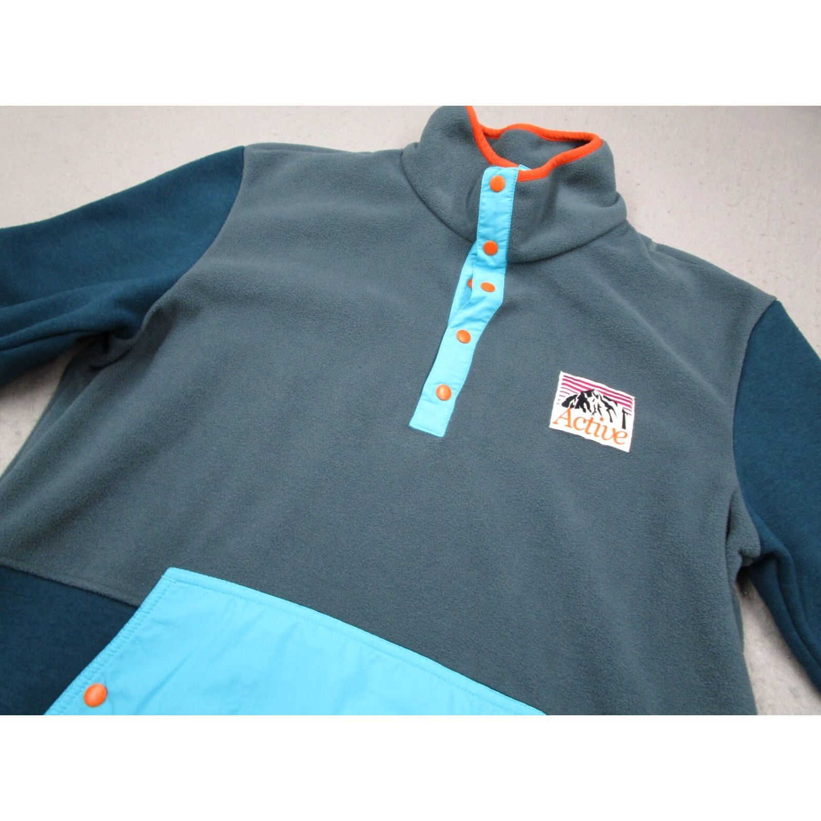 Vintage Active Jacket Mens Medium Blue 1/4 Snap Front Pullover Fleece Gorpcore Skate Ski Size US M / EU 48-50 / 2 - 2 Thumbnail