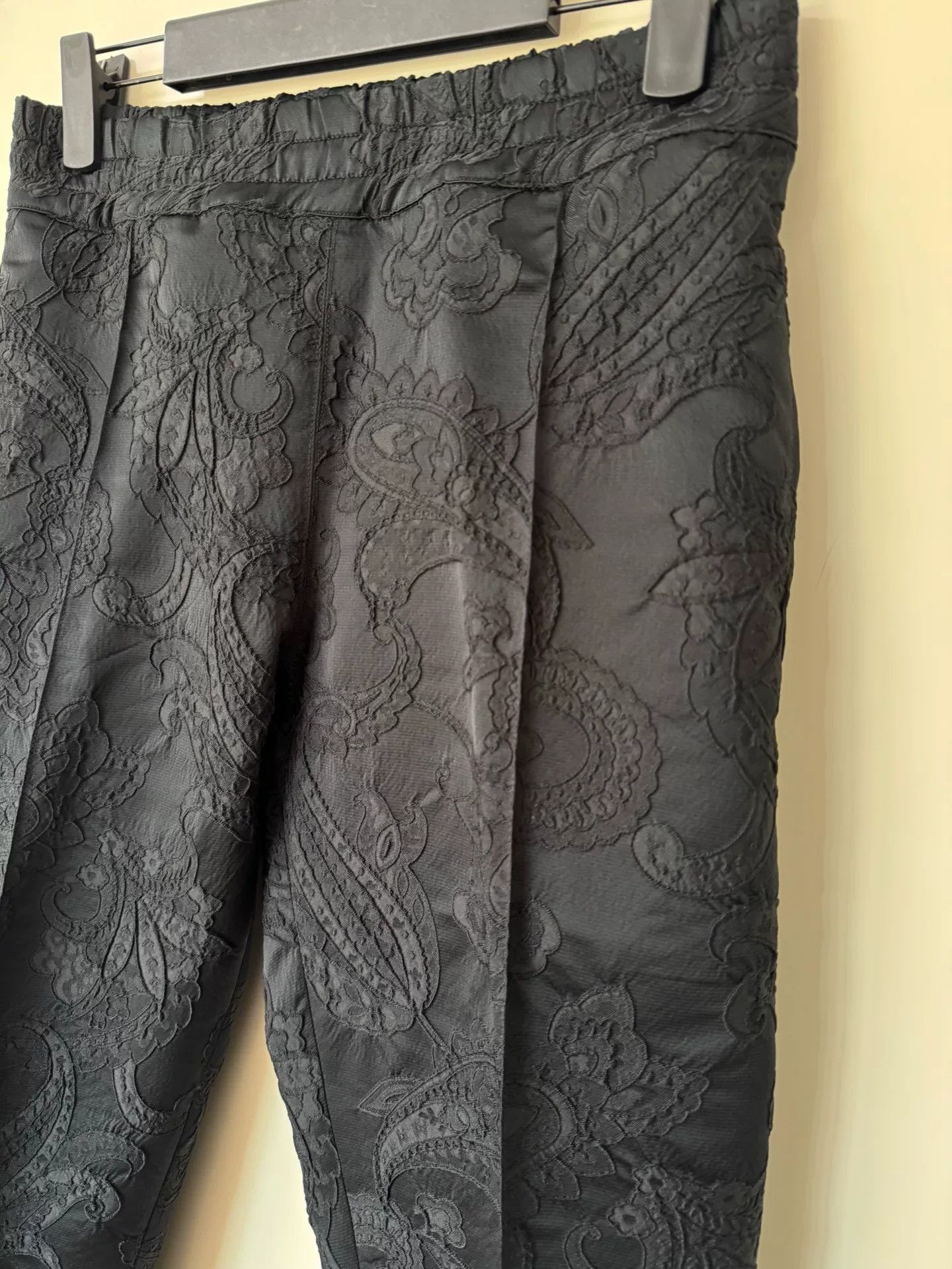 Alexander McQueen Alexander McQueen Embroidered Solid Straight-Leg Pants Size US 28 / EU 44 - 1 Thumbnail