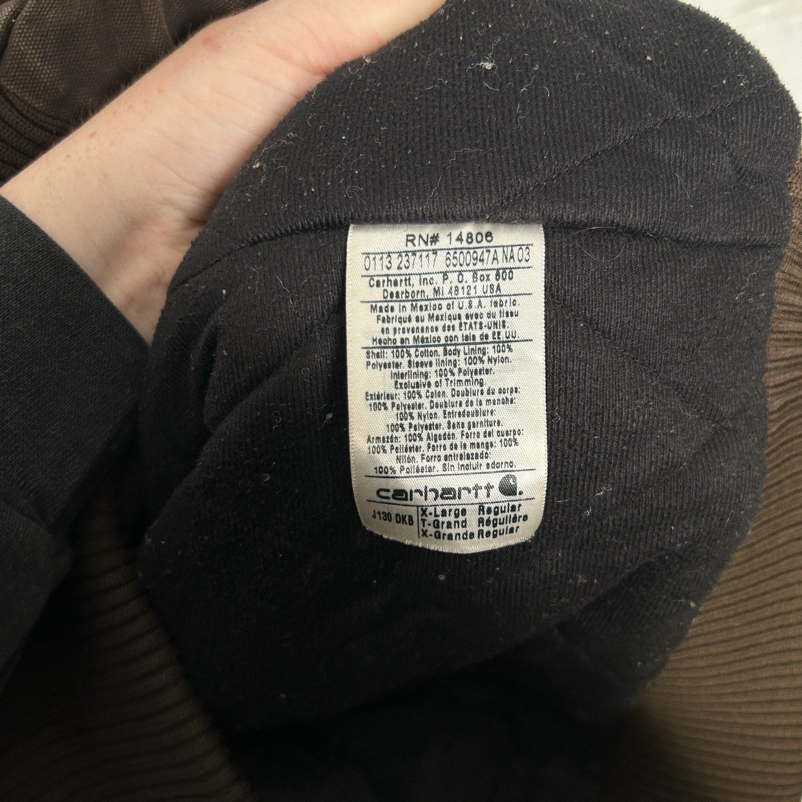 Carhartt Vintage Carhartt Hooded Active Jacket “Dark Brown” J130 DKB Size US XL / EU 56 / 4 - 12 Thumbnail
