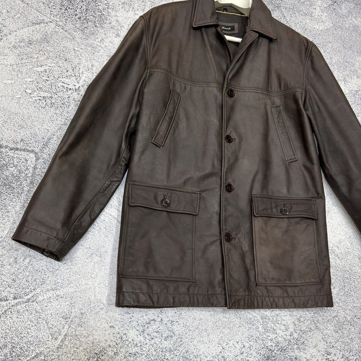 Ben Sherman Ben Sherman Brown Leather Coat M size Size US M / EU 48-50 / 2 - 2 Thumbnail