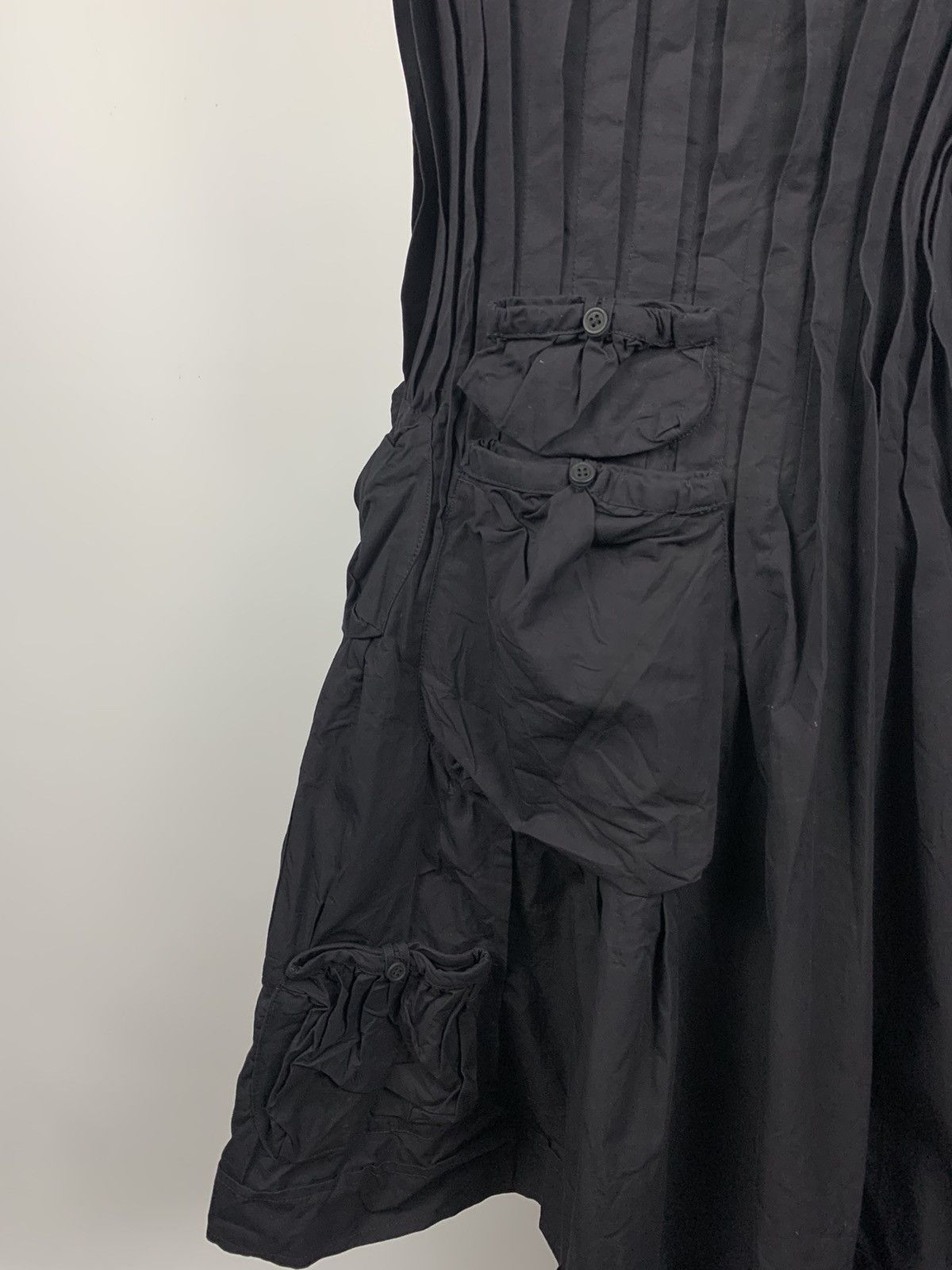 Rundholz Rundholz Avant-Garde Pleated Cargo Multipocket Dress Black Size M / US 6-8 / IT 42-44 - 3 Thumbnail