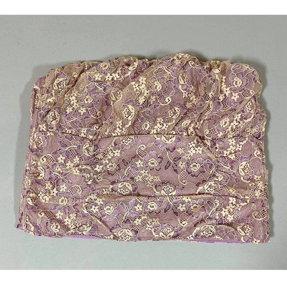 Dolls Kill Delia*s Dolls Kill Floral Lace Corset Tube Top Shirt Size M✨ Size M / US 6-8 / IT 42-44 - 1 Thumbnail