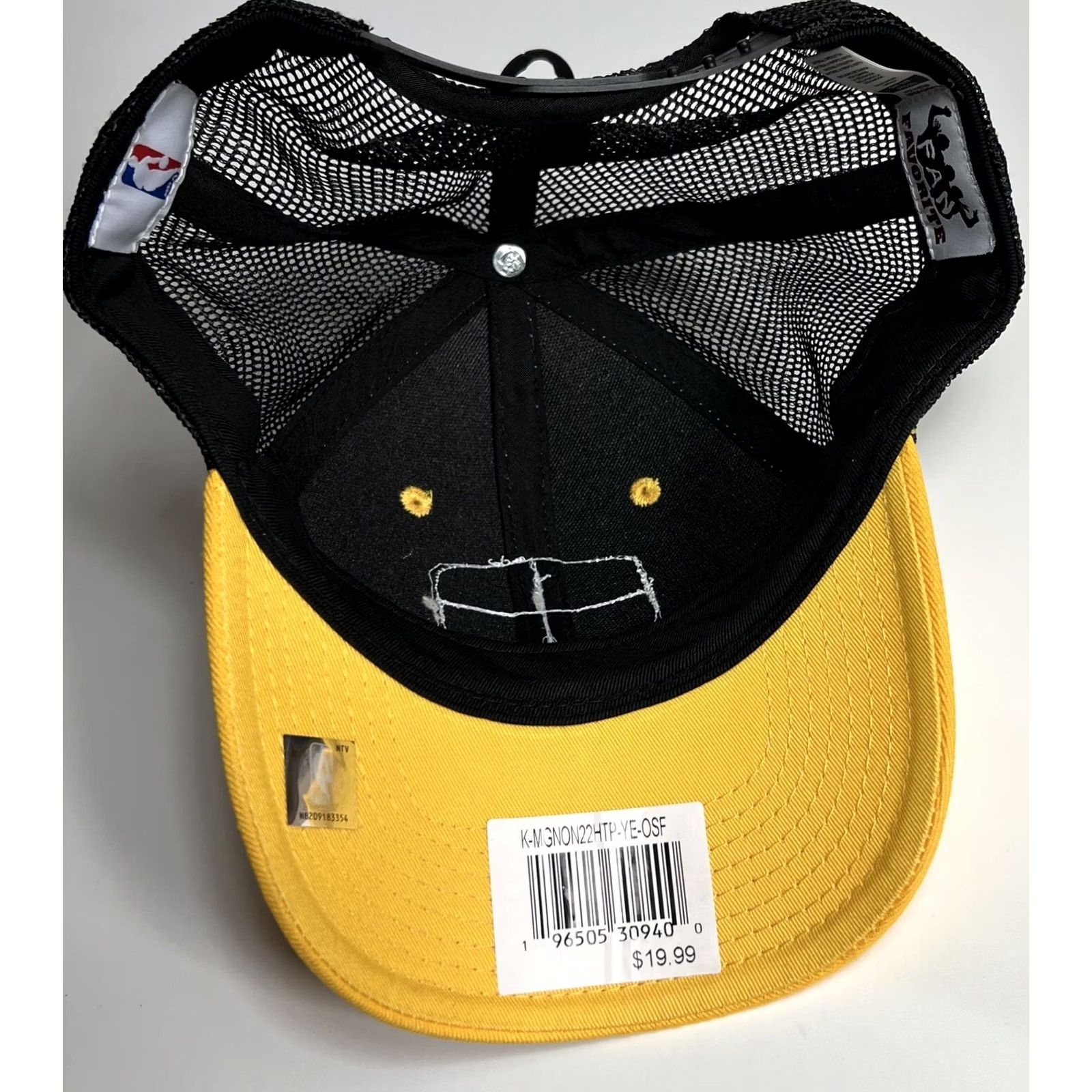Vintage Fan Favorite Cap Mens One Size Black Baseball Yellow Adjustable Utah Jazz SnapBack Size ONE SIZE - 3 Thumbnail