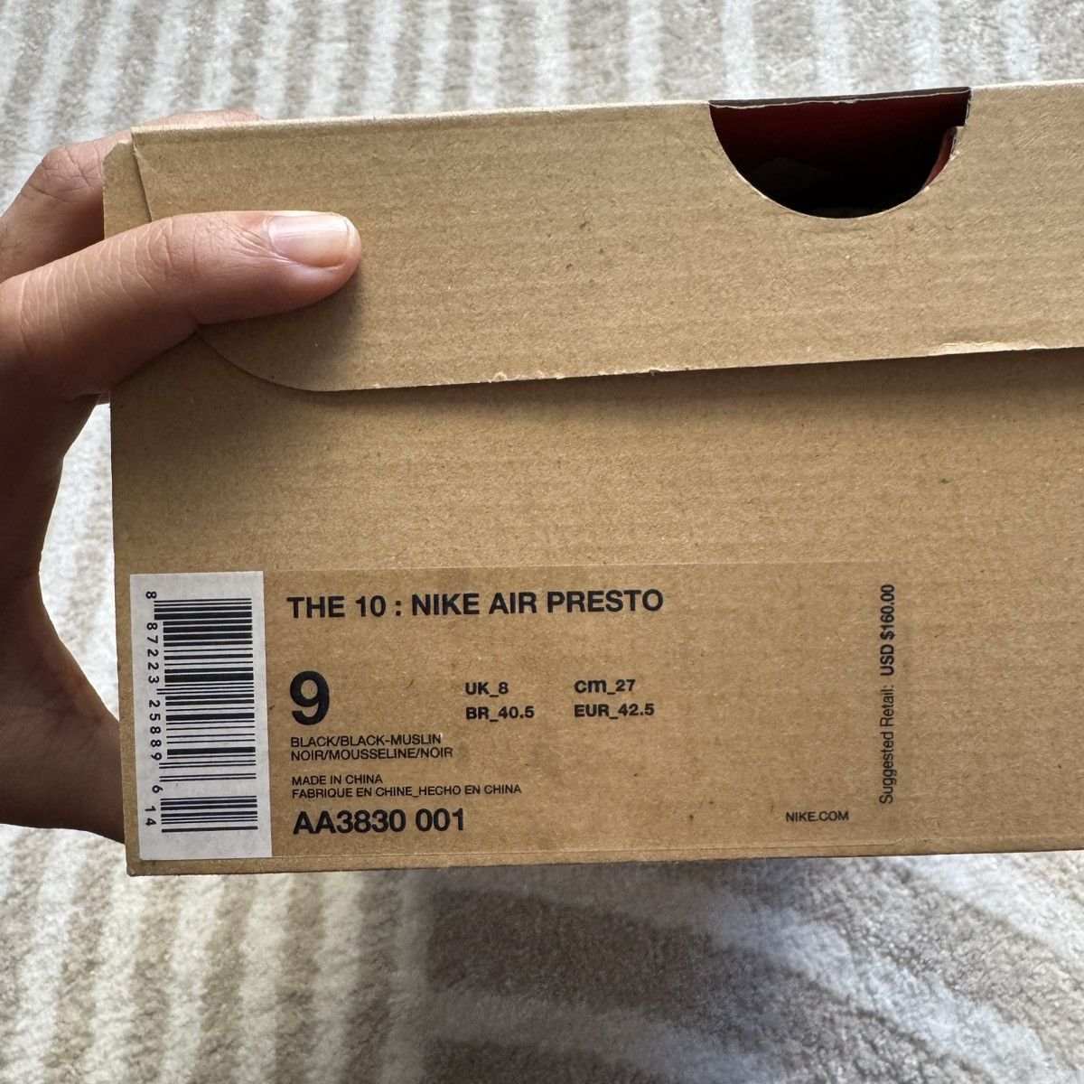 Nike × Off-White × Virgil Abloh Nike x Off White Presto “The Ten” - Size 9 Size US 9 / EU 42 - 12 Thumbnail