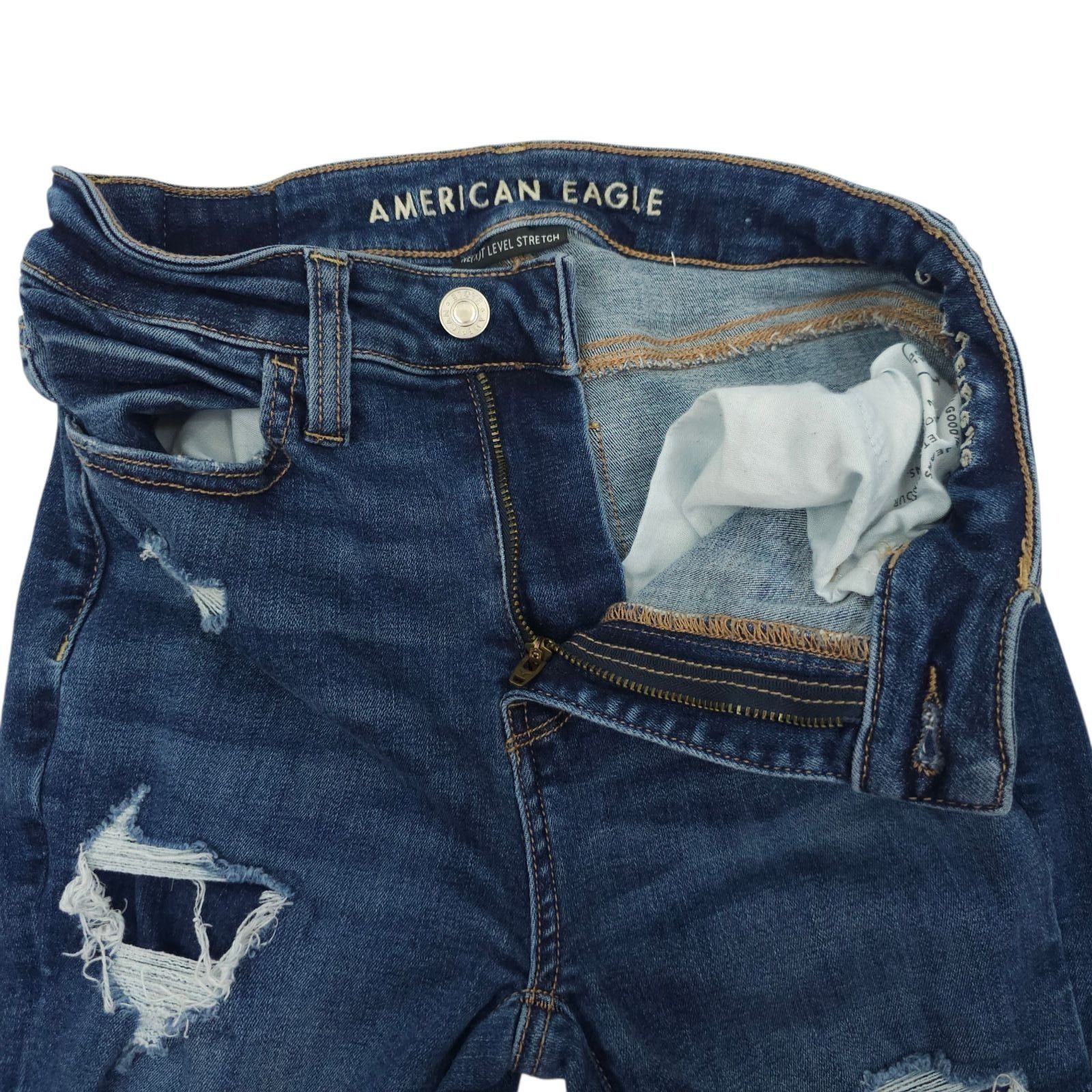 American Eagle Outfitters American Eagle Next Level Stretch Super Hi-Rise Jegging Sz 0 Size 25" / US 0 / IT 36 - 9 Thumbnail