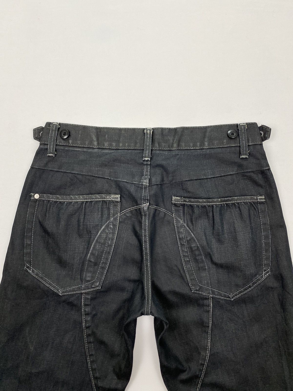 Japanese Brand UJ Distressed Waxed Jeans Size US 30 / EU 46 - 6 Thumbnail