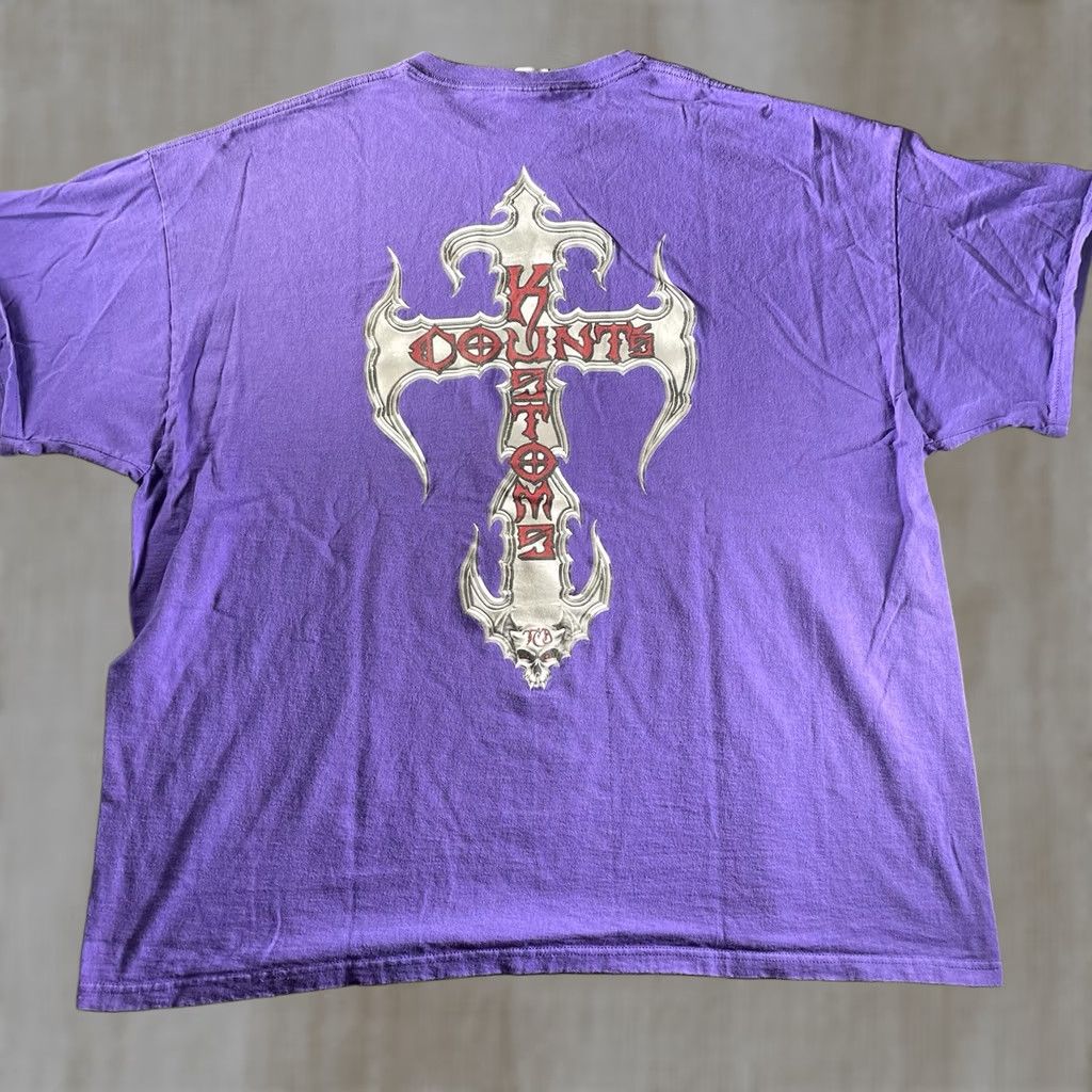 Vintage Counts Kustoms Shirt Men 4XL Purple Skull Graphic Print T-Shirt Cars Vintage No Size US XXL / EU 58 / 5 - 1 Thumbnail