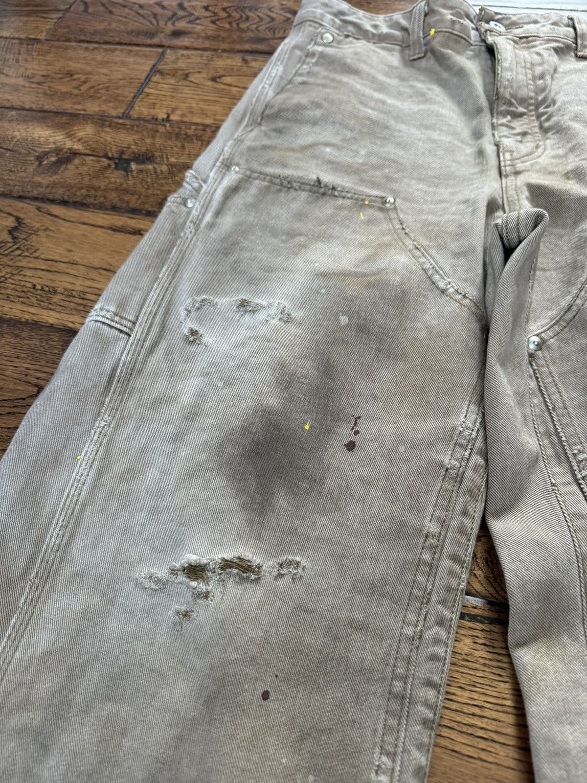 パンツ VujaDe GUNTHER DESTROYED DOUBLE-KNEE M GUNTHER DESTROYED DOUBLE-KNEE PANTS IN BRUSHED COTTON | Why