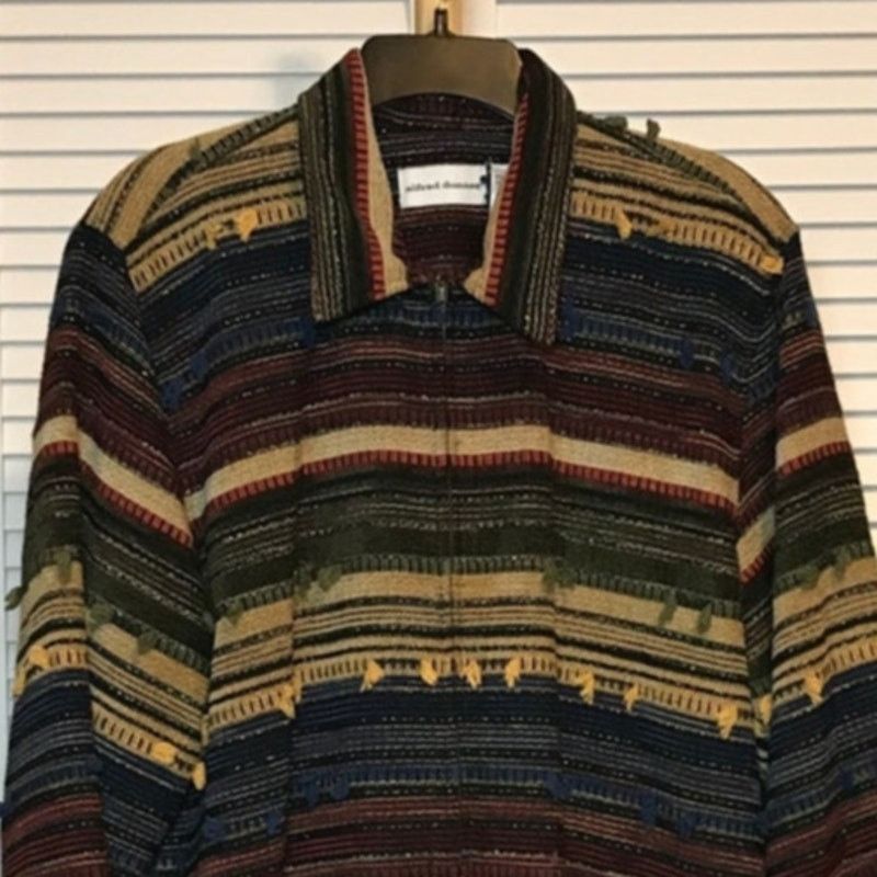 Other Alfred Dunner Vintage Boho Southwestern Striped Jacket 18 Size XXL / US 16-18 / IT 52-54 - 3 Thumbnail