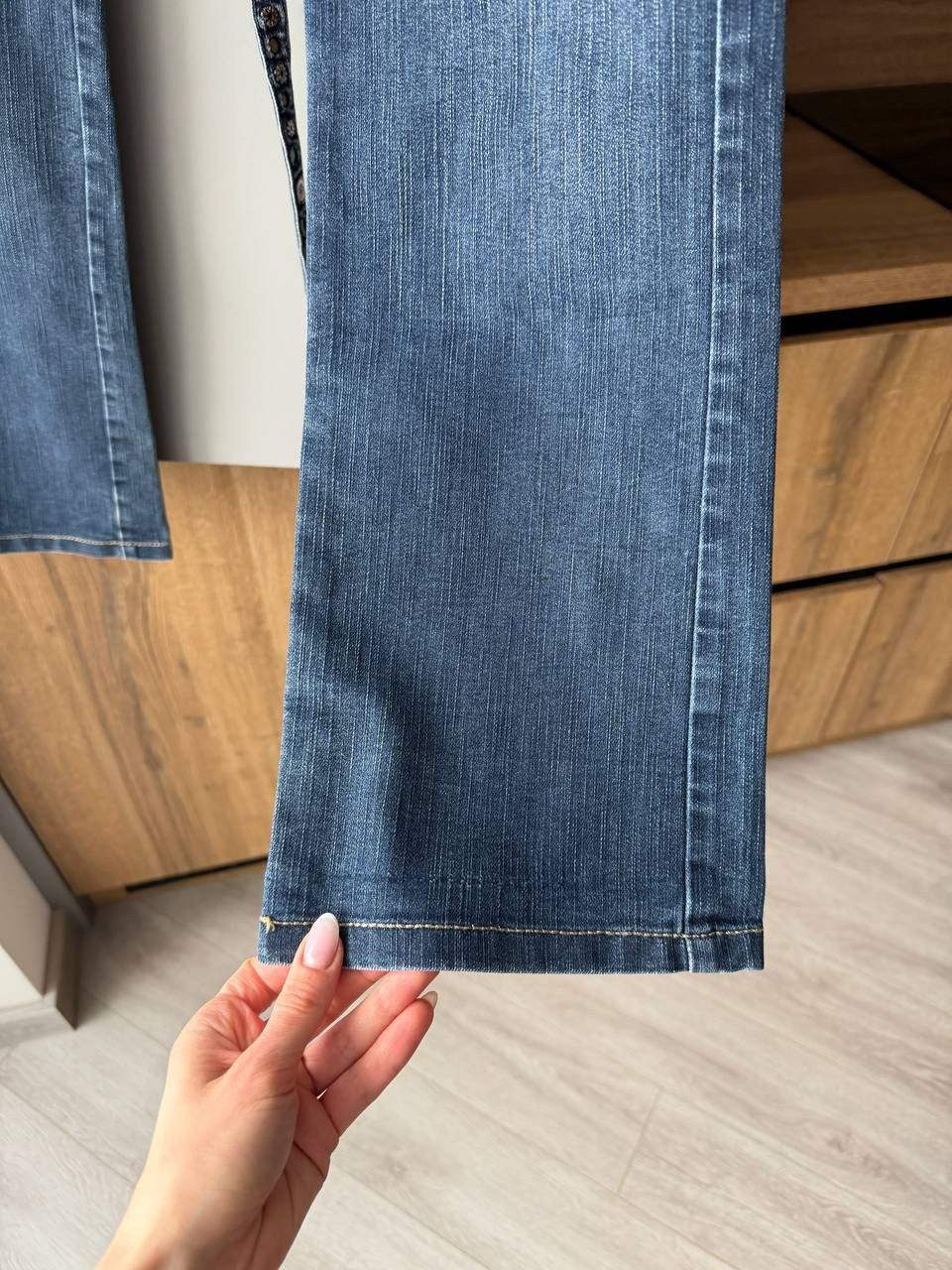 Marithe + Francois Girbaud SICK💥 Marithe Francois Girbaud Distressed Flare Jeans Size 30" / US 8 / IT 44 - 4 Thumbnail