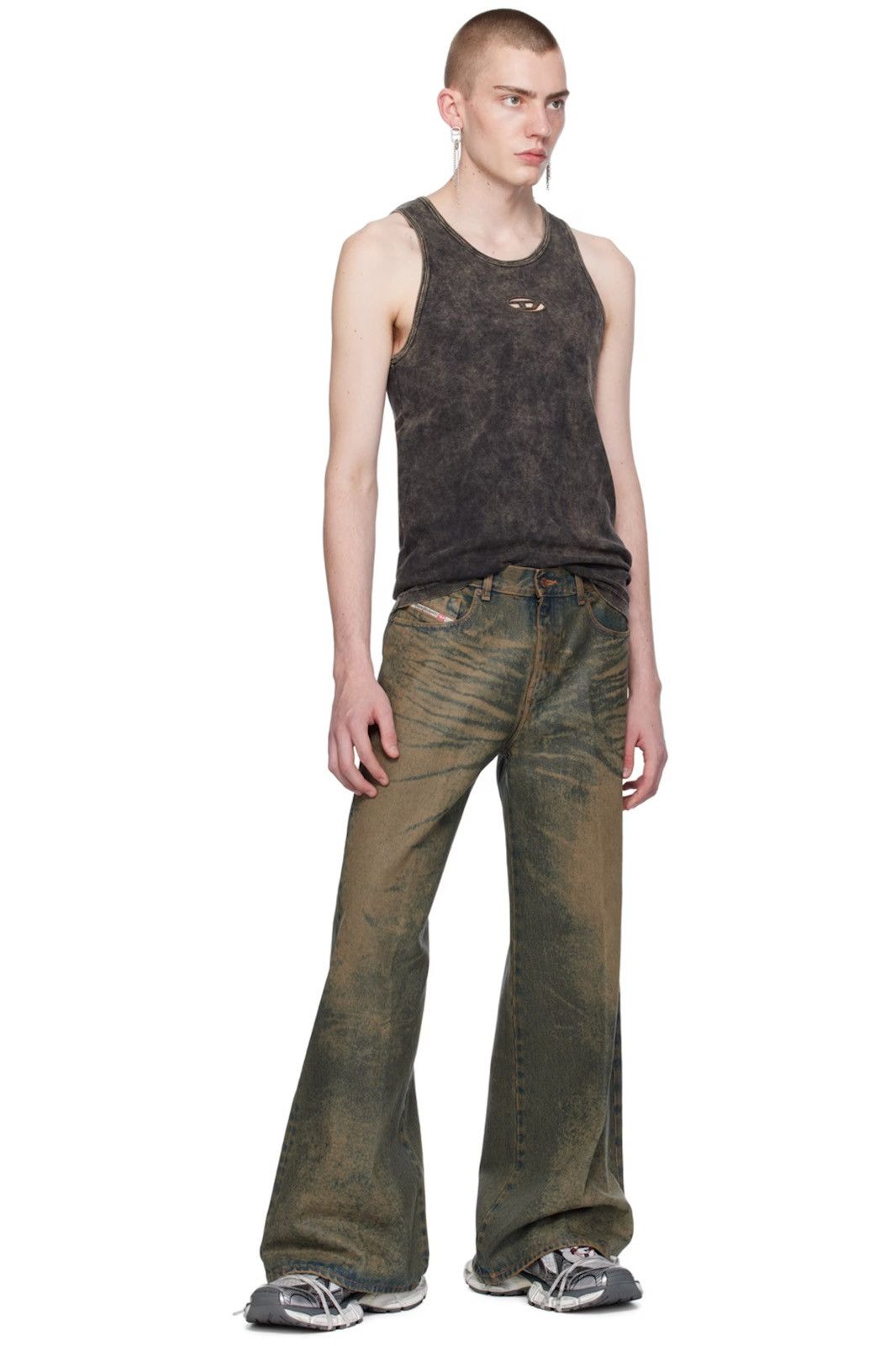 Diesel Diesel Industry Denim Acid wash Distressed Jeans Size US 36 / EU 52 - 18 Thumbnail
