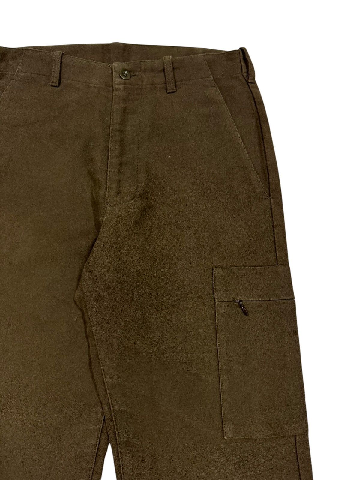 Vintage × Yohji Yamamoto Vtg🔥A.A.R Yohji Yamamoto Single Cargo Pocket Moleskin Pant Size US 30 / EU 46 - 9 Thumbnail