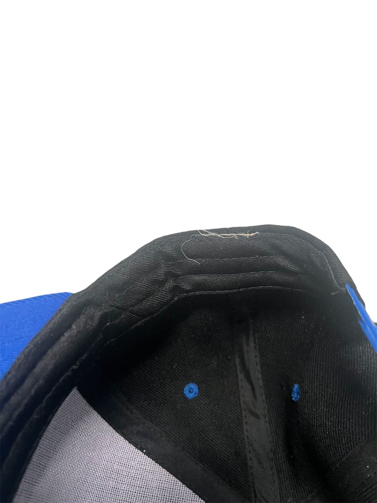 Vintage Vintage 1990s Black And Royal Blue God First SnapBack Hat Size ONE SIZE - 4 Thumbnail