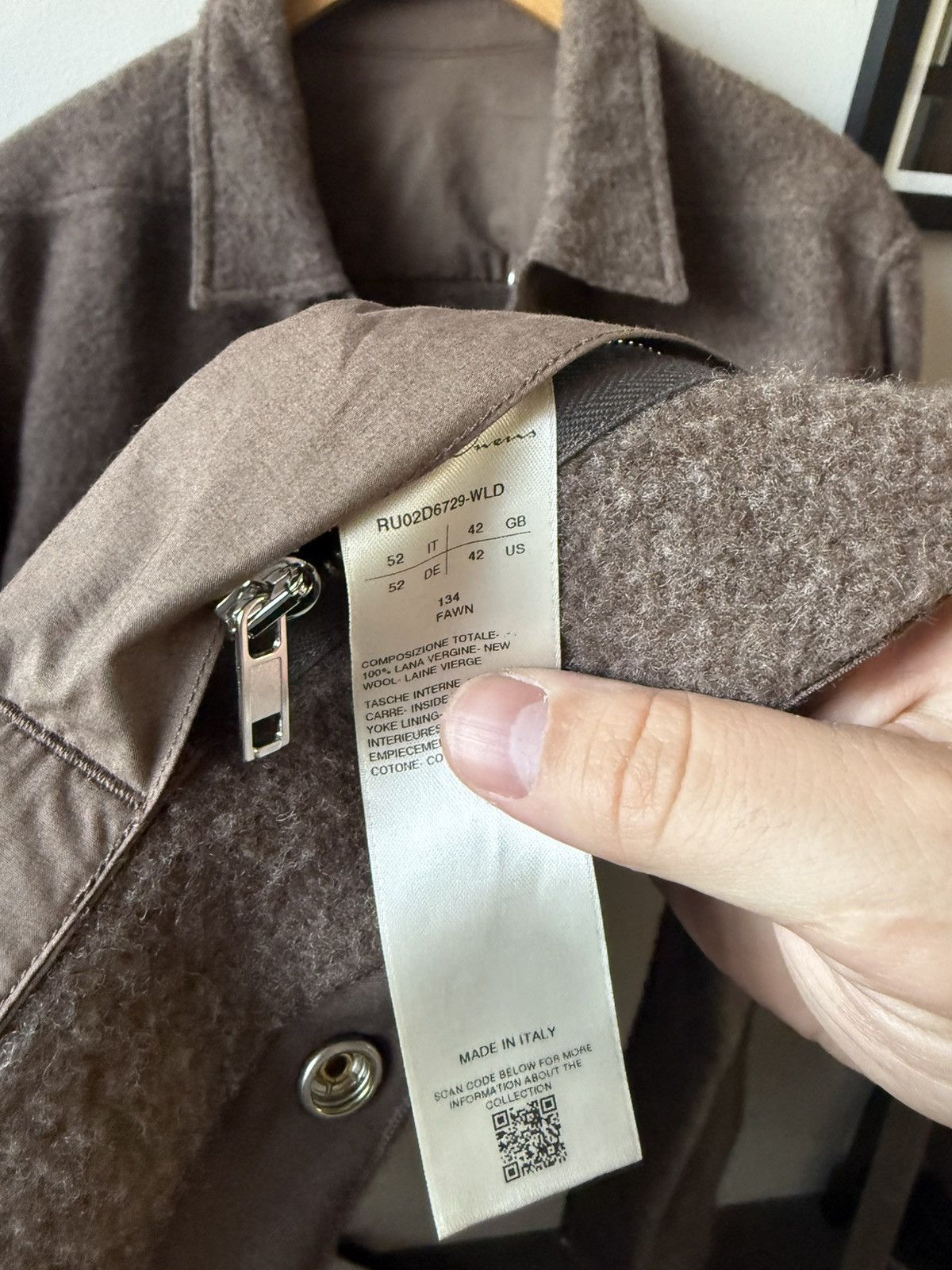 Rick Owens Overshirt/Jacket in “Fawn” Size US L / EU 52-54 / 3 - 3 Thumbnail