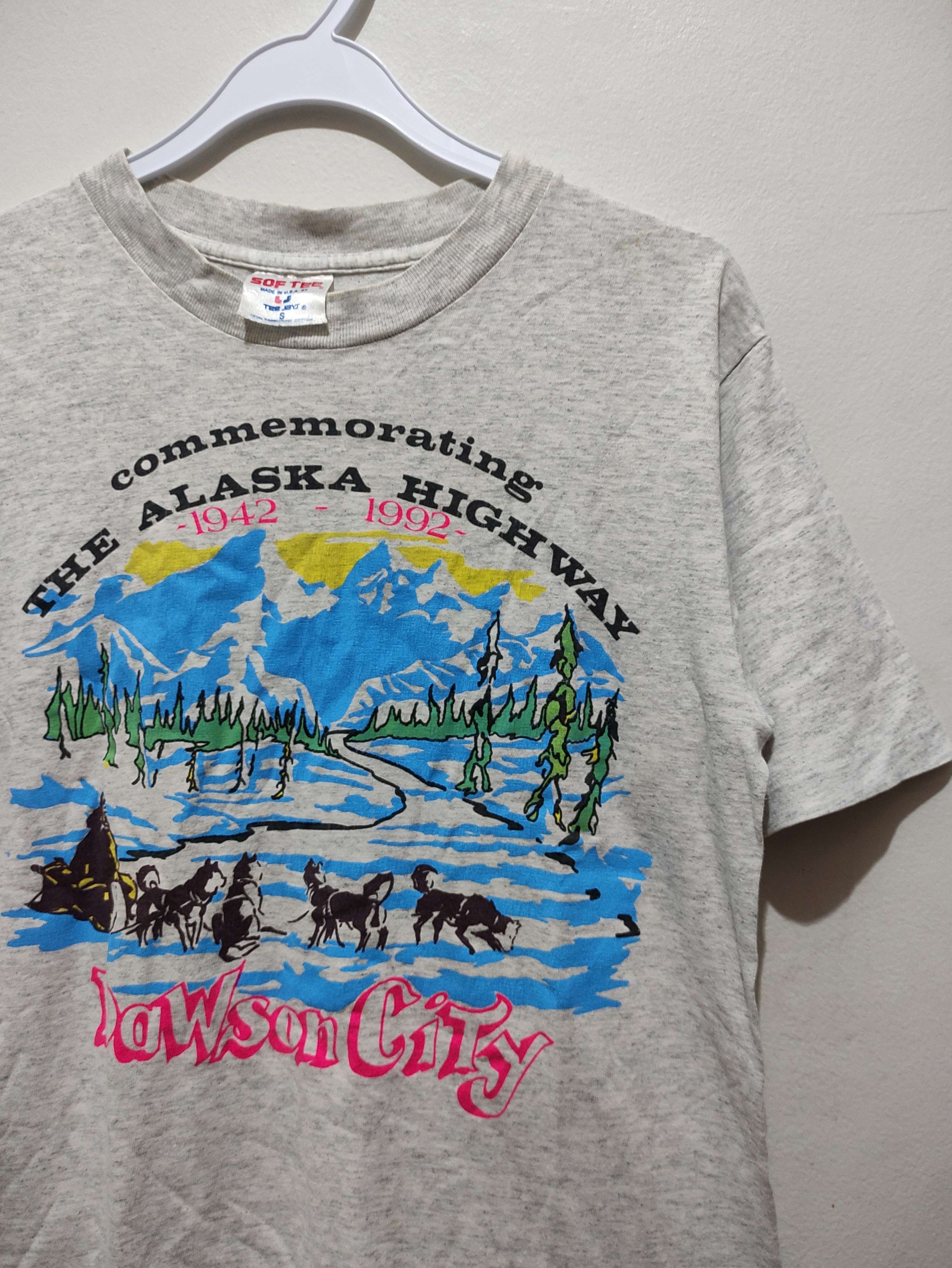 Vintage Vintage Alaska Highway 50th Anniversary T-Shirt Soft Tee Size US S / EU 44-46 / 1 - 8 Thumbnail
