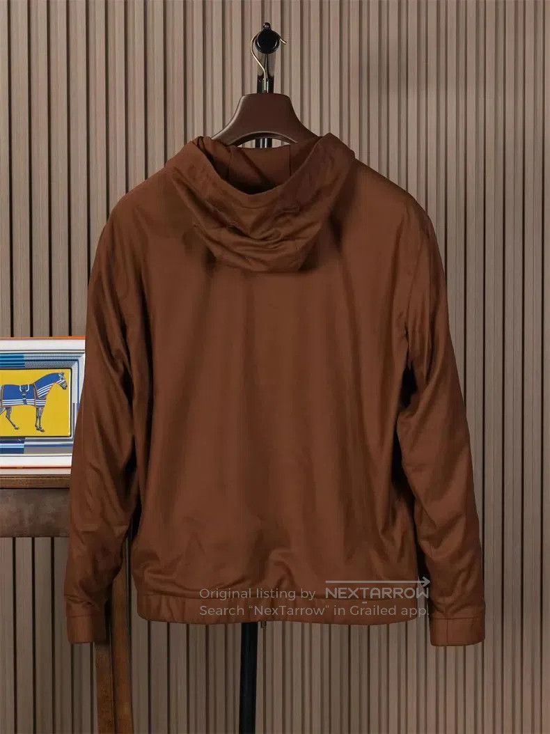 Loro Piana Loro Piana GOK Hooded Jacket Brown. Size US M / EU 48-50 / 2 - 2 Thumbnail