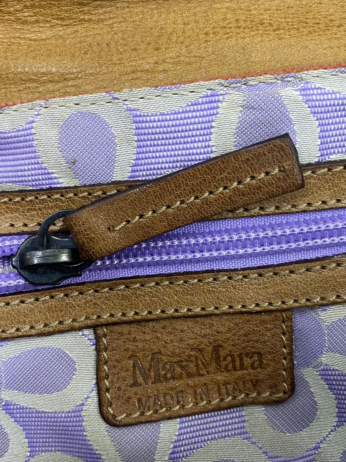 Designer × Max Mara Italian Max Mara Leather Hang Bag Size ONE SIZE - 6 Thumbnail