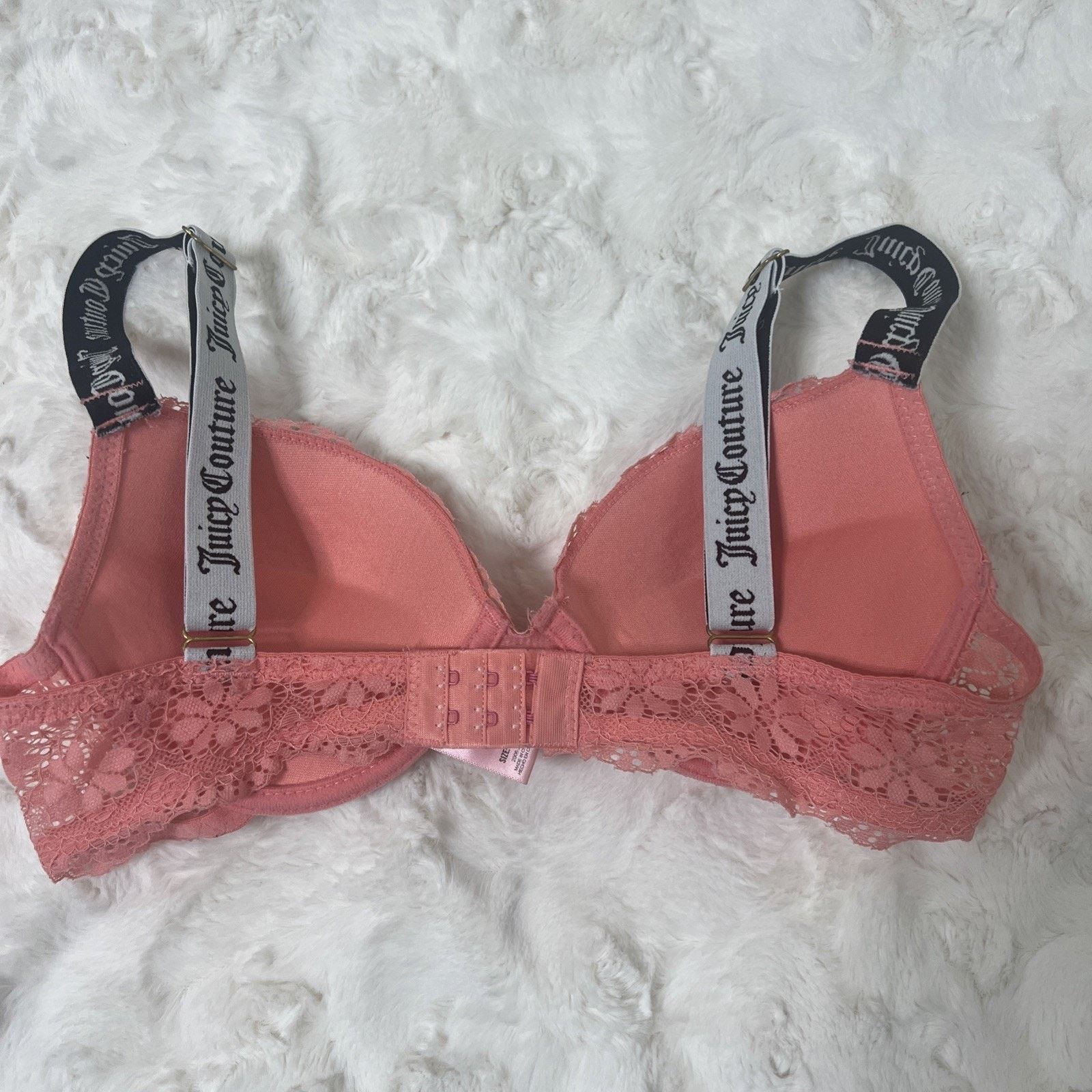 Juicy Couture JUICY COUTURE sexy push up bra lace underwire logo strap 34B Size ONE SIZE - 3 Thumbnail