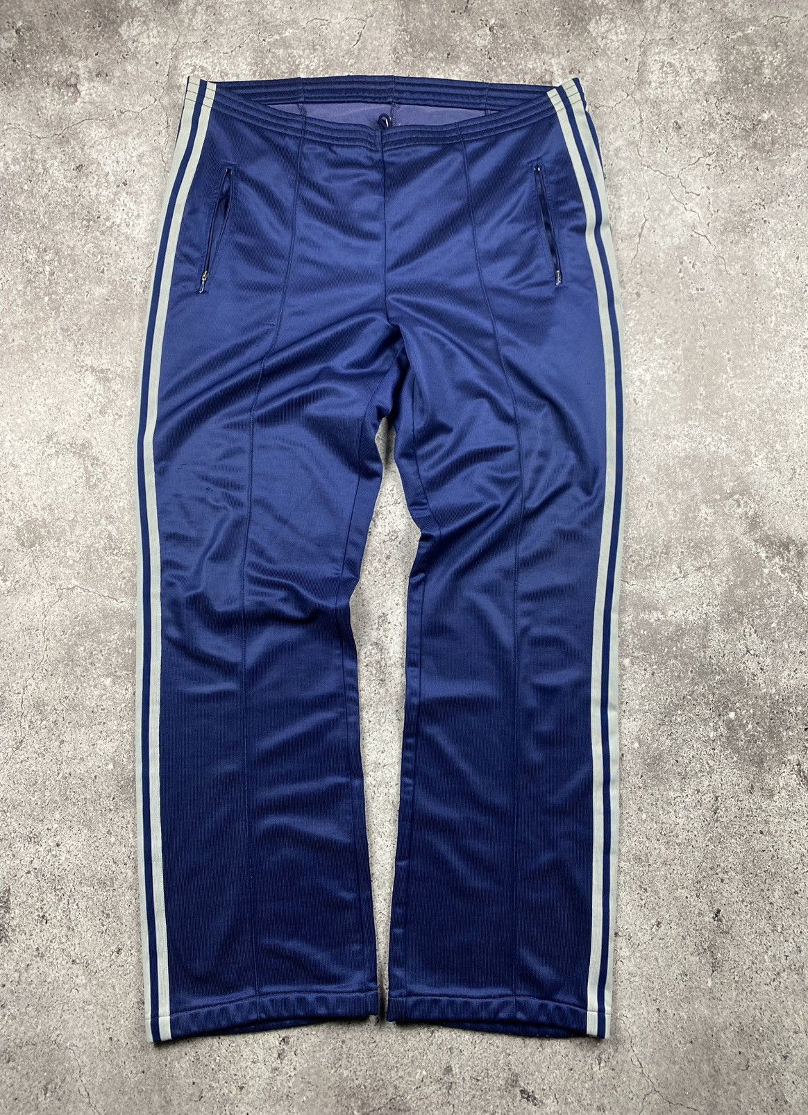 Adidas VINTAGE 1970s Adidas West Germany Y2K BAGGY Track Suit Size US L / EU 52-54 / 3 - 8 Thumbnail