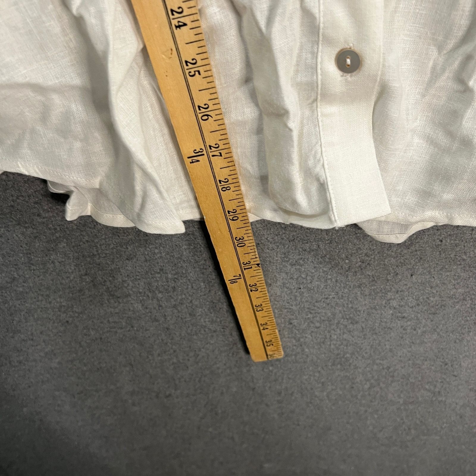 Other Susan Graver Regular Pure Linen Blend Button Front Shirt Size S / US 4 / IT 40 - 6 Thumbnail
