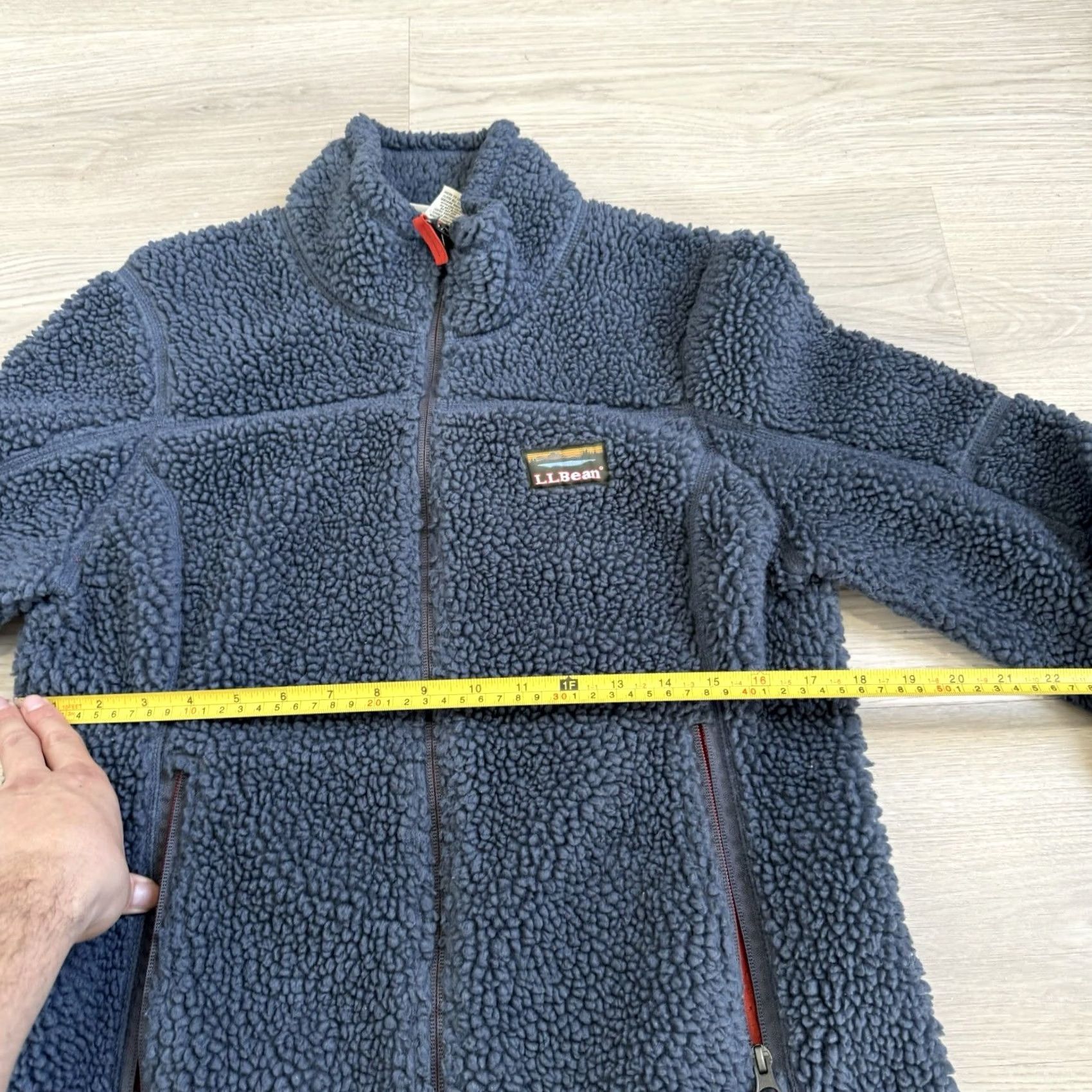 Vintage LL Bean Womens Mountain Deep Pile Fleece Sherpa Jacket Gray Orange Sm Jacket Size S / US 4 / IT 40 - 5 Thumbnail