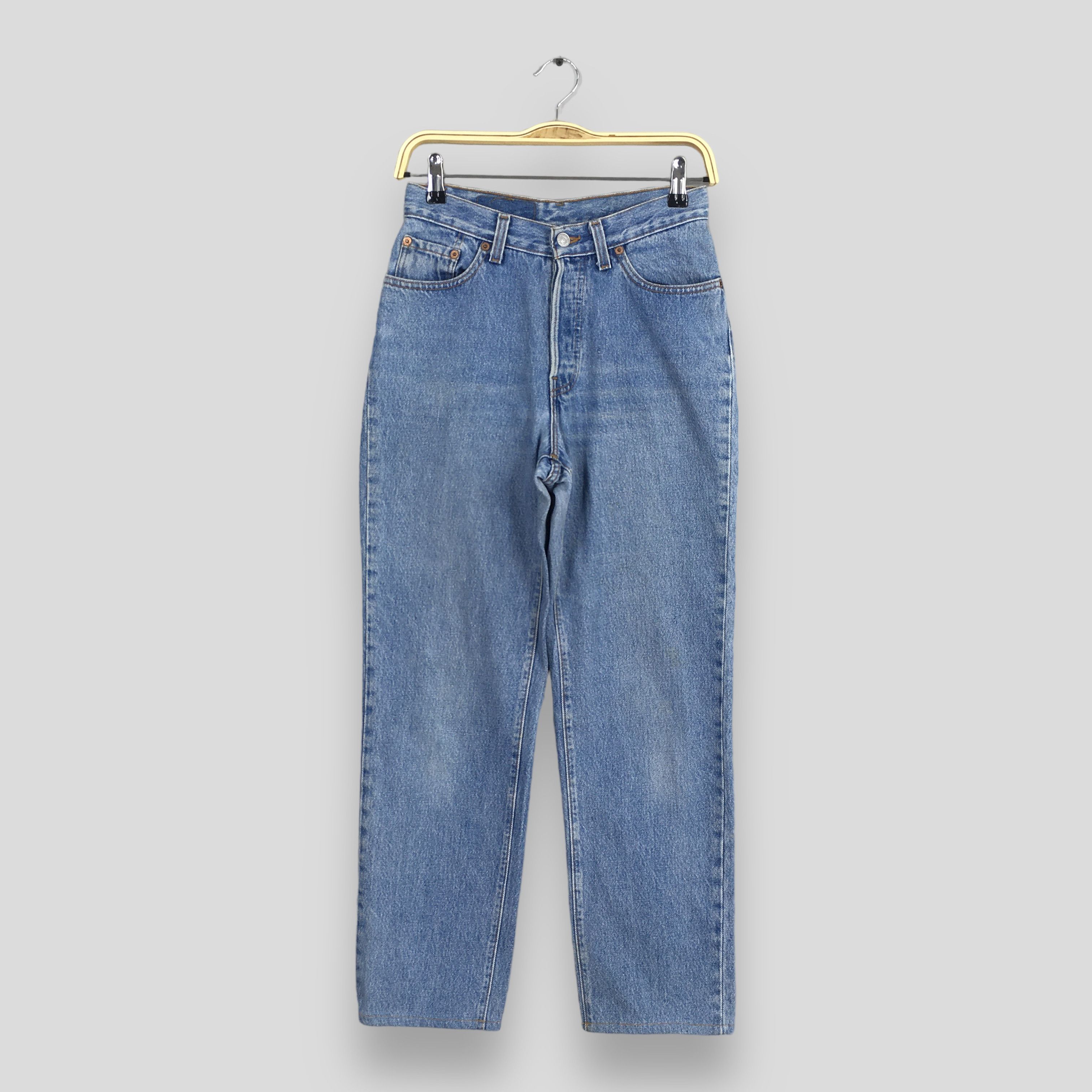 image of Size 24X26.5 Vintage 90's Levi's 501 Faded Blue Jeans, Women's