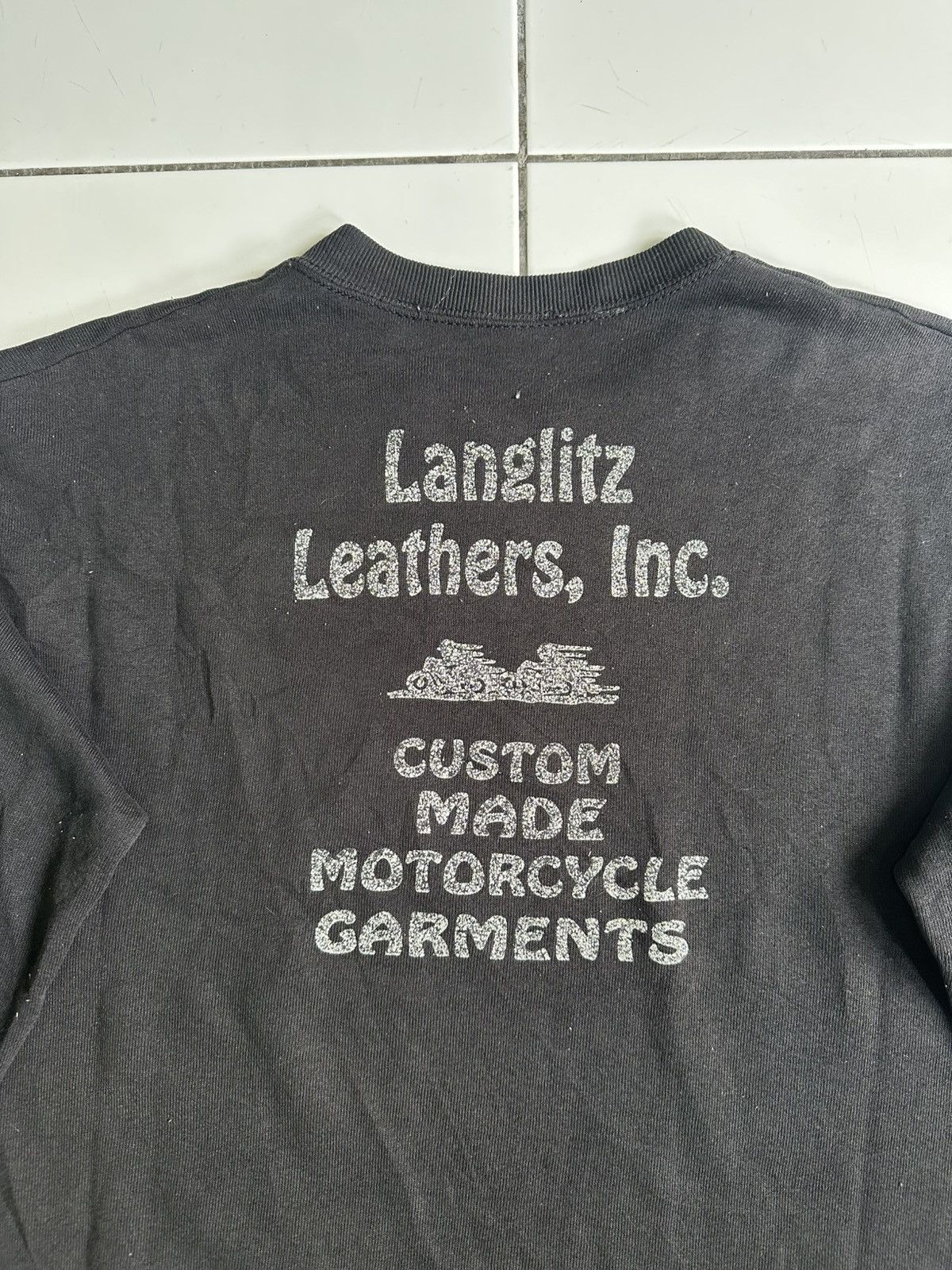 Other Vintage Langlitz leather lnc Motorcycle garments Crewneck Size US M / EU 48-50 / 2 - 5 Thumbnail