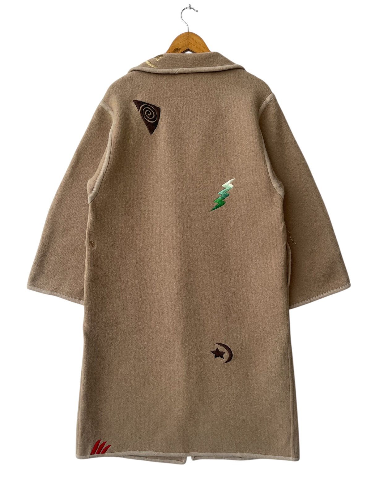 Kansai Yamamoto ARCHIVAL Kansai Yamamoto Wool Coat Embroidered Symbols Rare Size US L / EU 52-54 / 3 - 2 Thumbnail