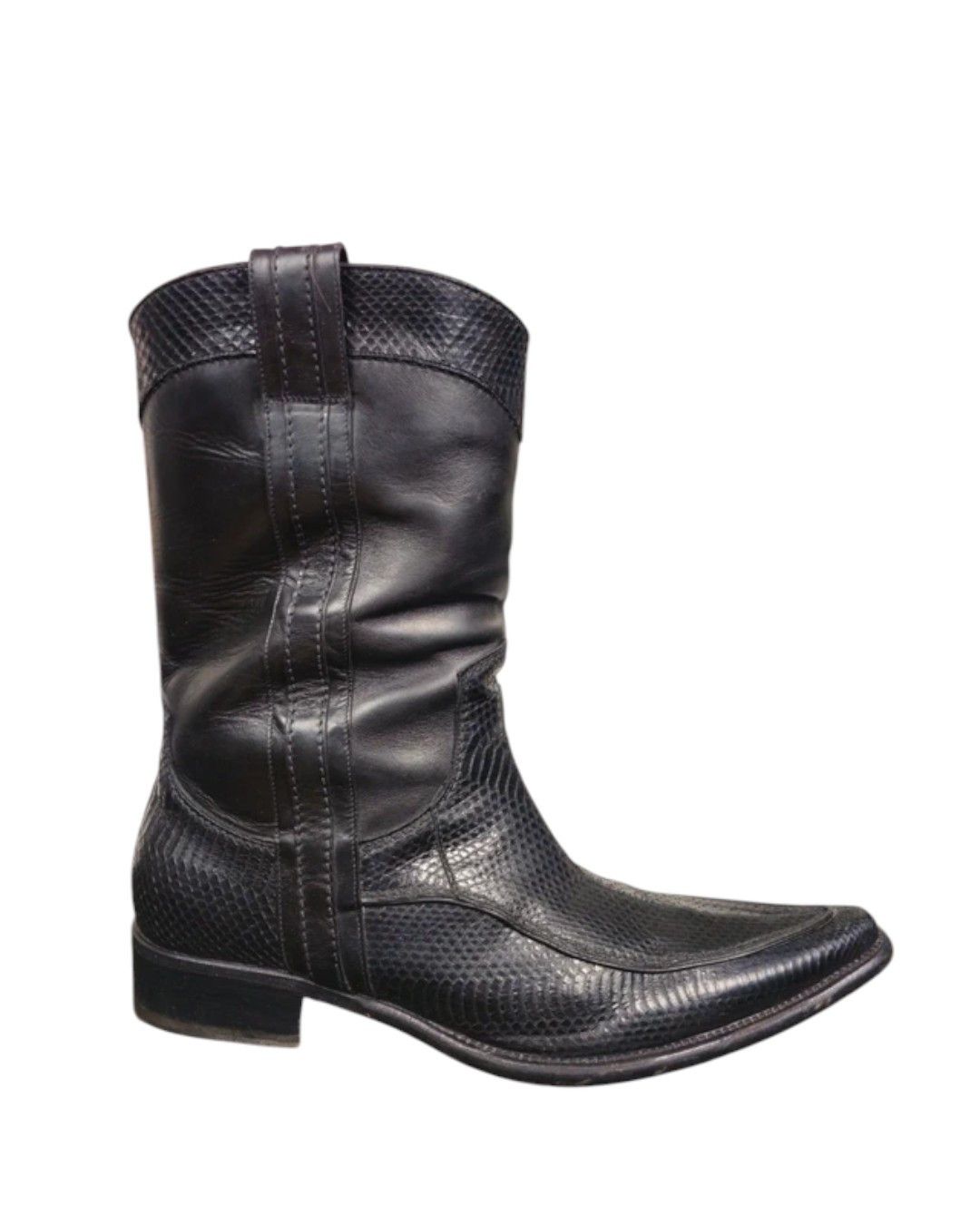 Dolce & Gabbana LIZARD SKIN COWBOY LEATHER BOOTS Size US 10 / EU 43 - 7 Thumbnail