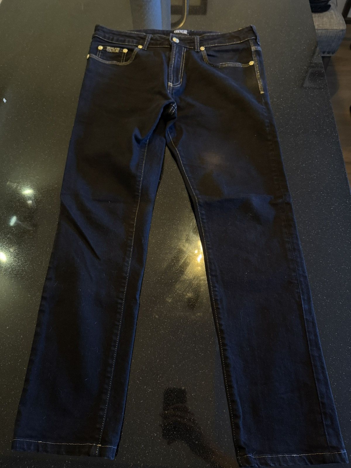 Versace Jeans Couture Versace jeans couture black denim jeans Size US 34 / EU 50 - 3 Thumbnail