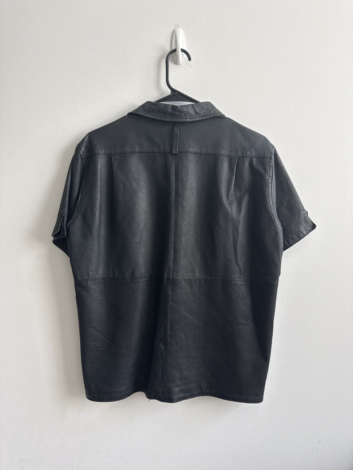 General Research × Japanese Brand × Vintage Vintage Jipijapa Leather shirt Size US S / EU 44-46 / 1 - 2 Thumbnail
