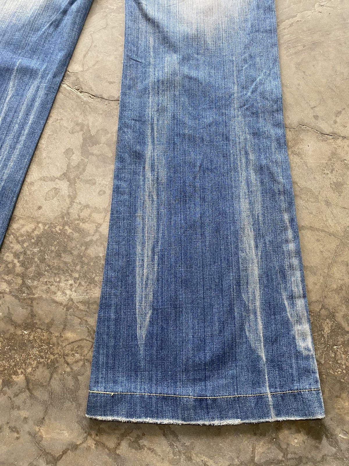 Hysteric Glamour × If Six Was Nine × Le Grande Bleu (L.G.B.) Baggy Flare Japan Red Paper Low Rise Wide Leg Size US 28 / EU 44 - 17 Thumbnail