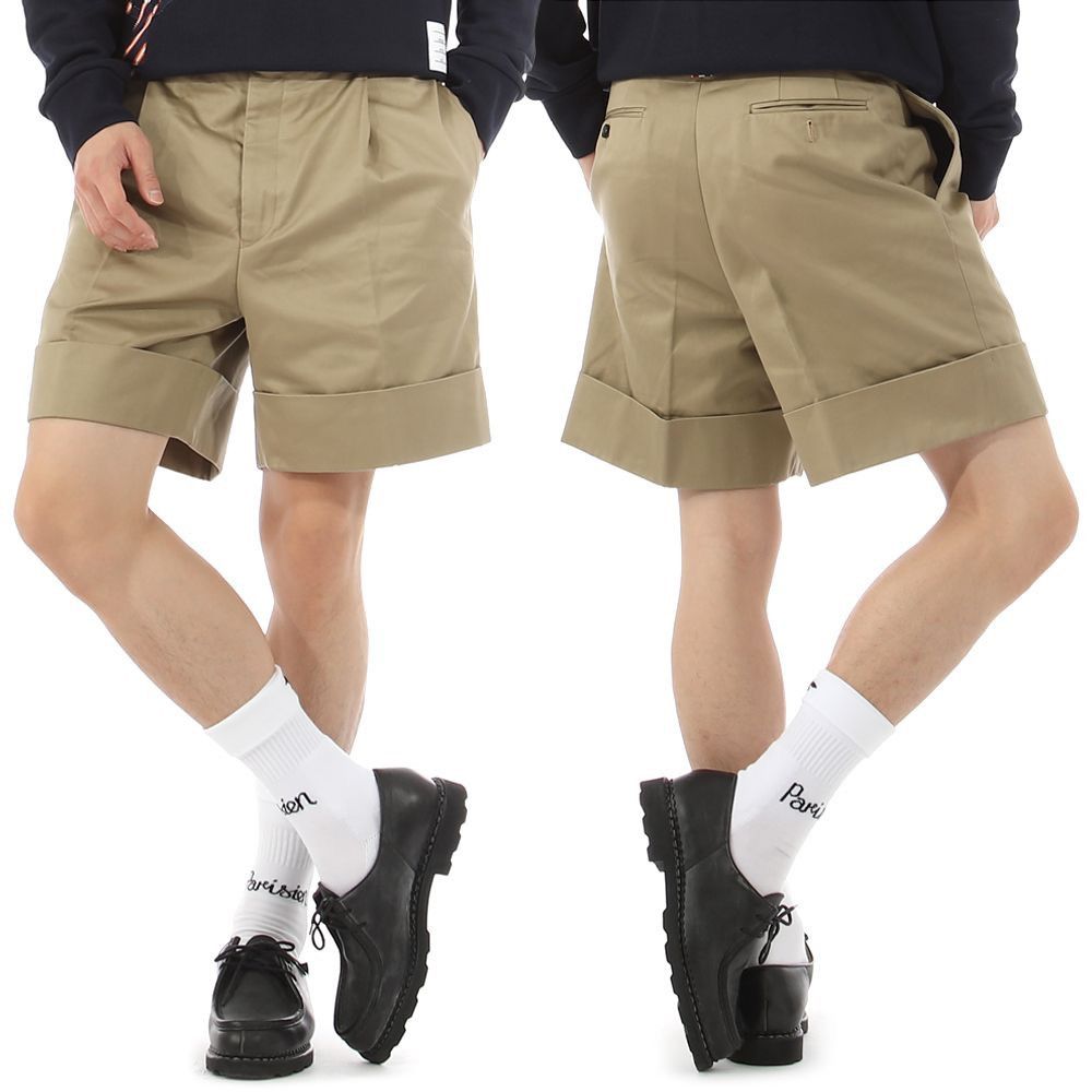 Thom Browne Thom Browne F/W 22 Single Pleated Wool Shorts Size US 31 - 2 Thumbnail