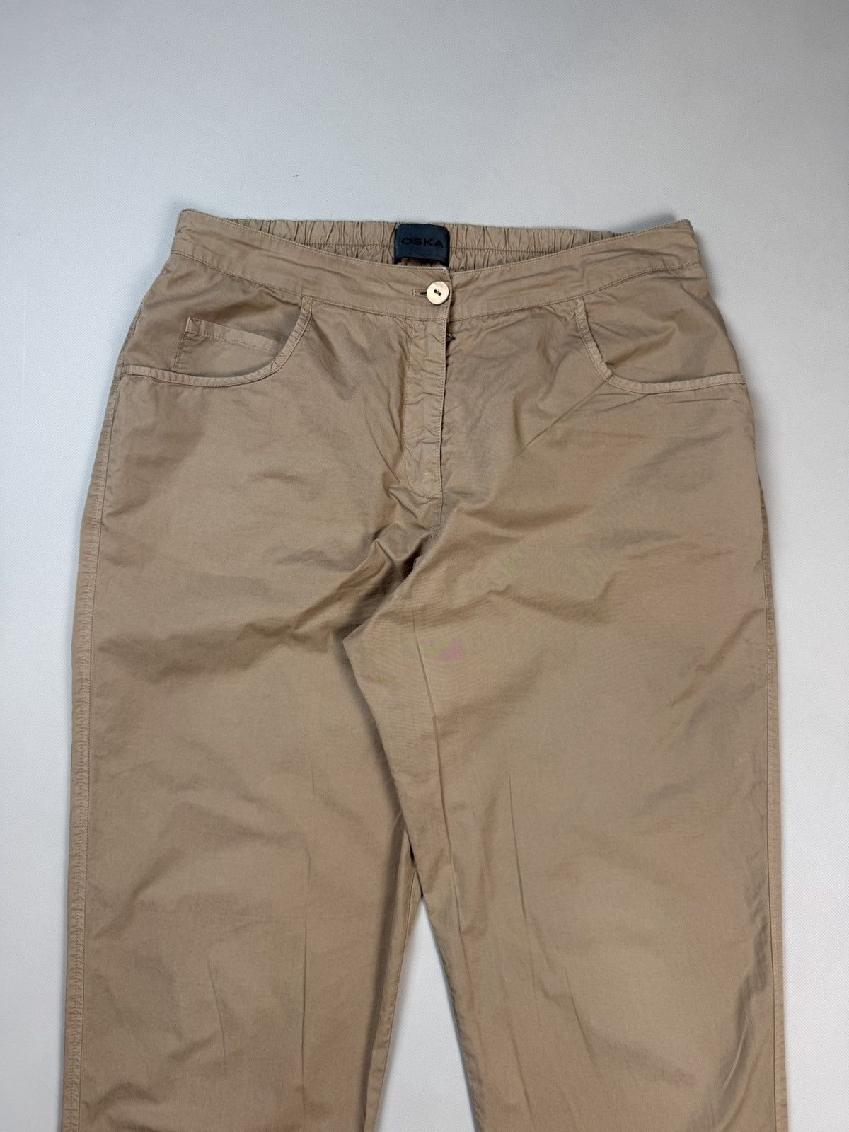 OSKA Oska Ladies Avant-Garde Cotton Chino Pants Trousers Size 3 Size 32" / US 10 / IT 46 - 5 Thumbnail