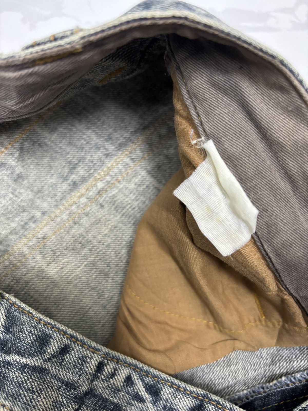 If Six Was Nine × Japanese Brand × Obelisk FLARE JEANS AUTHENTIC RUSTY DISTRESSED DENIM JEANS Size US 30 / EU 46 - 11 Thumbnail