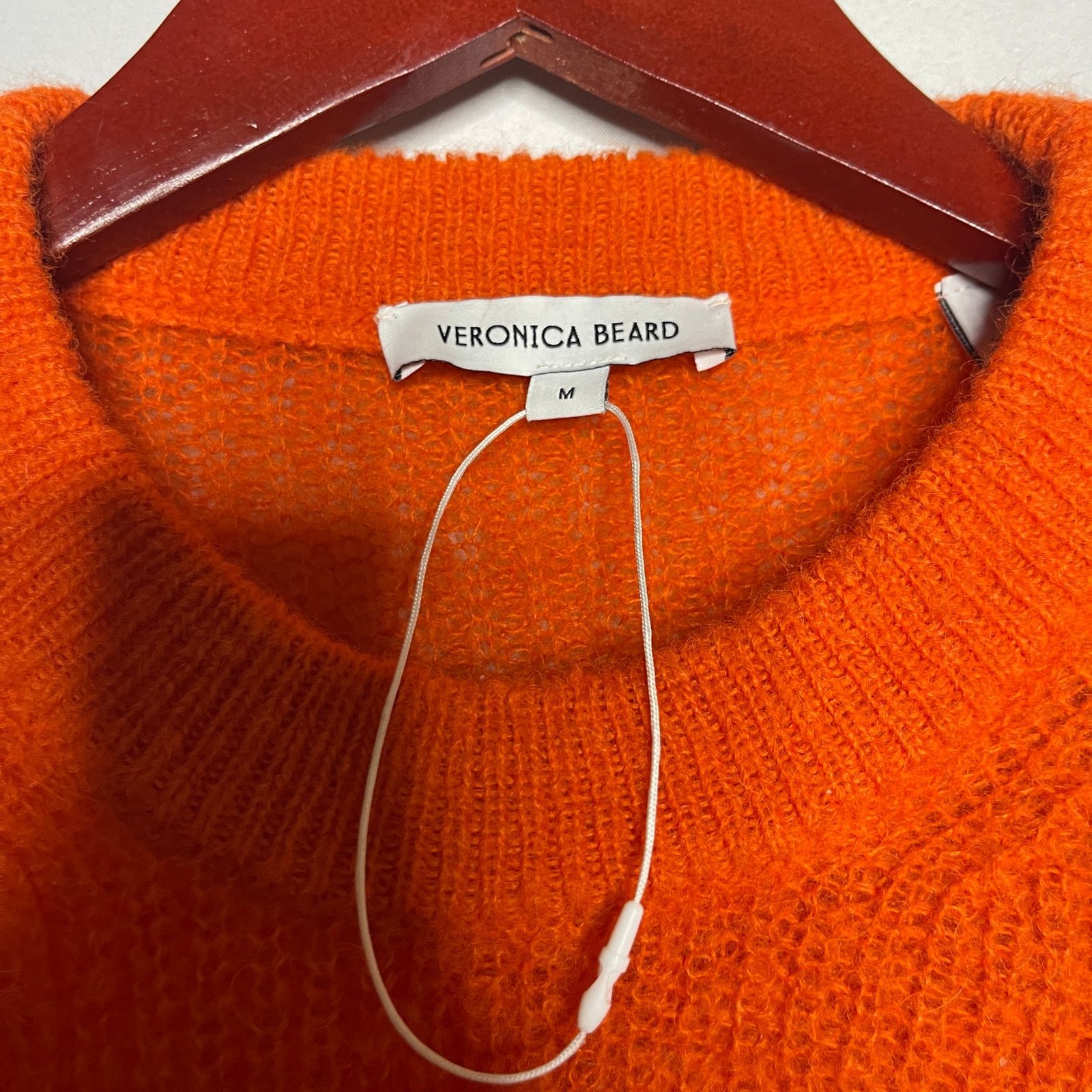 Veronica Beard Veronica Beard Alpaca & Wool Blend Orange Clementine Sweater Size M / US 6-8 / IT 42-44 - 4 Thumbnail