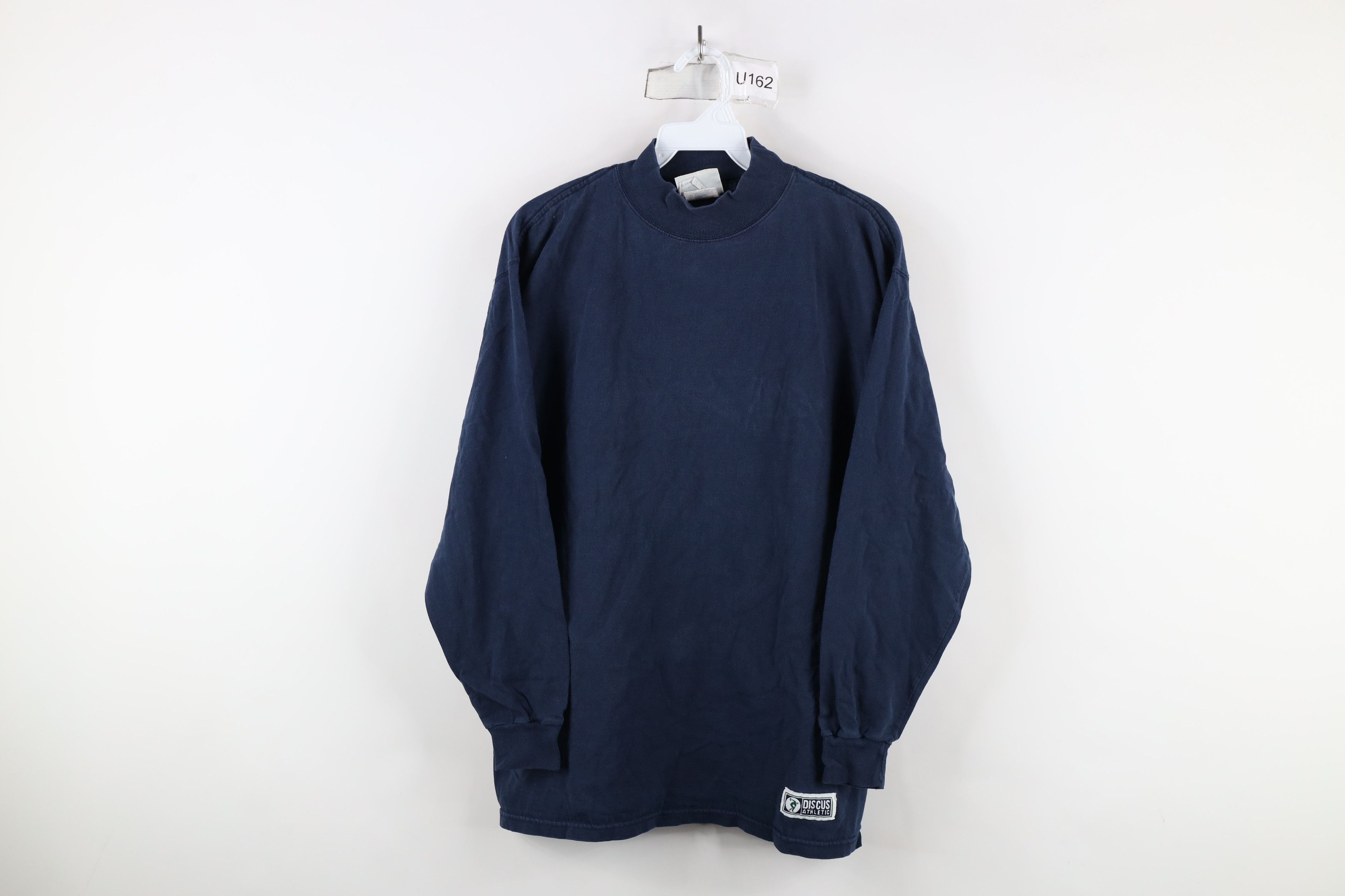 Vintage Vintage 90s Streetwear Mock Neck Long Sleeve T-Shirt Cotton Size US M / EU 48-50 / 2 - 1 Thumbnail