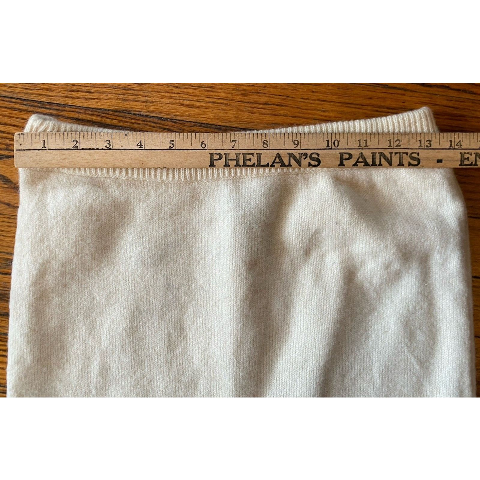 Vintage Wool Sweater Skirt, Medium Cream Black VTG Metal Beads Size 30" / US 8 / IT 44 - 6 Thumbnail