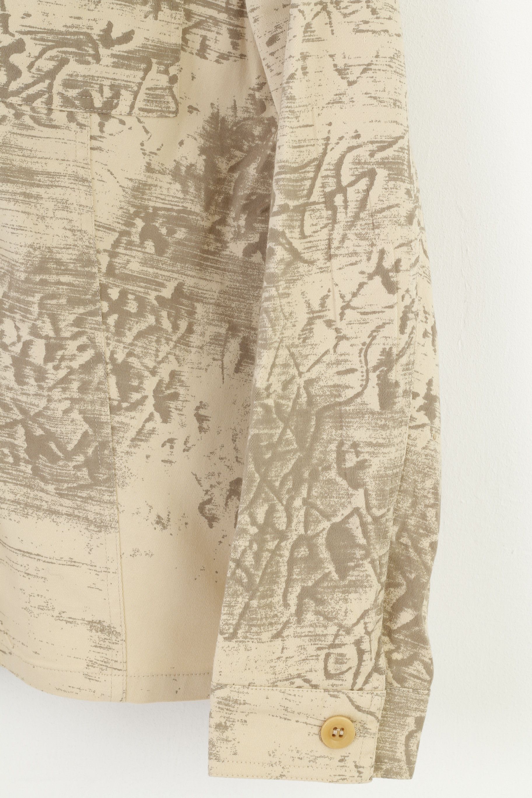Gerry Weber Gerry Weber Women 14 40 L Blazer Beige Cotton Western 11090 Size XL / US 12-14 / IT 48-50 - 4 Thumbnail